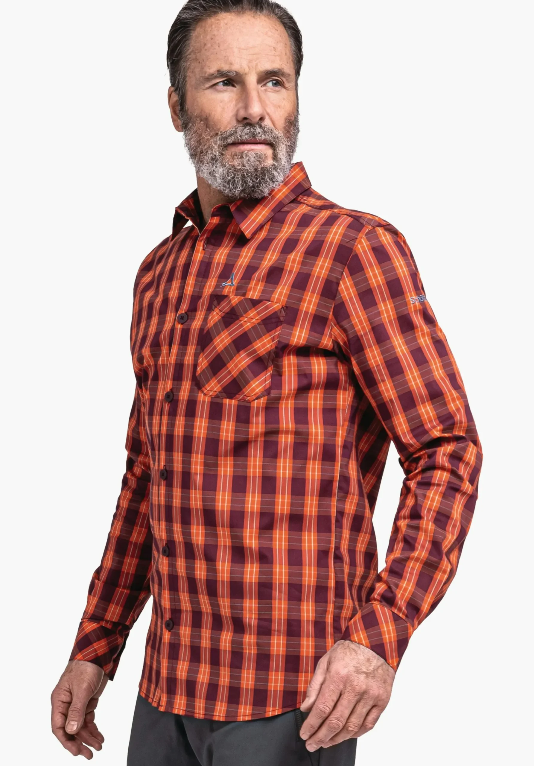 MEN SCHÖFFEL Trek & Hike<Fast drying and lightweight shirt red