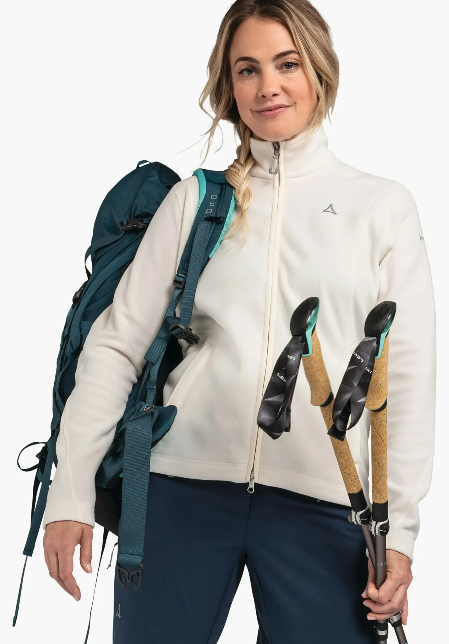 WOMEN SCHÖFFEL Trek & Hike<Fleece jacket with high wearing comfort white