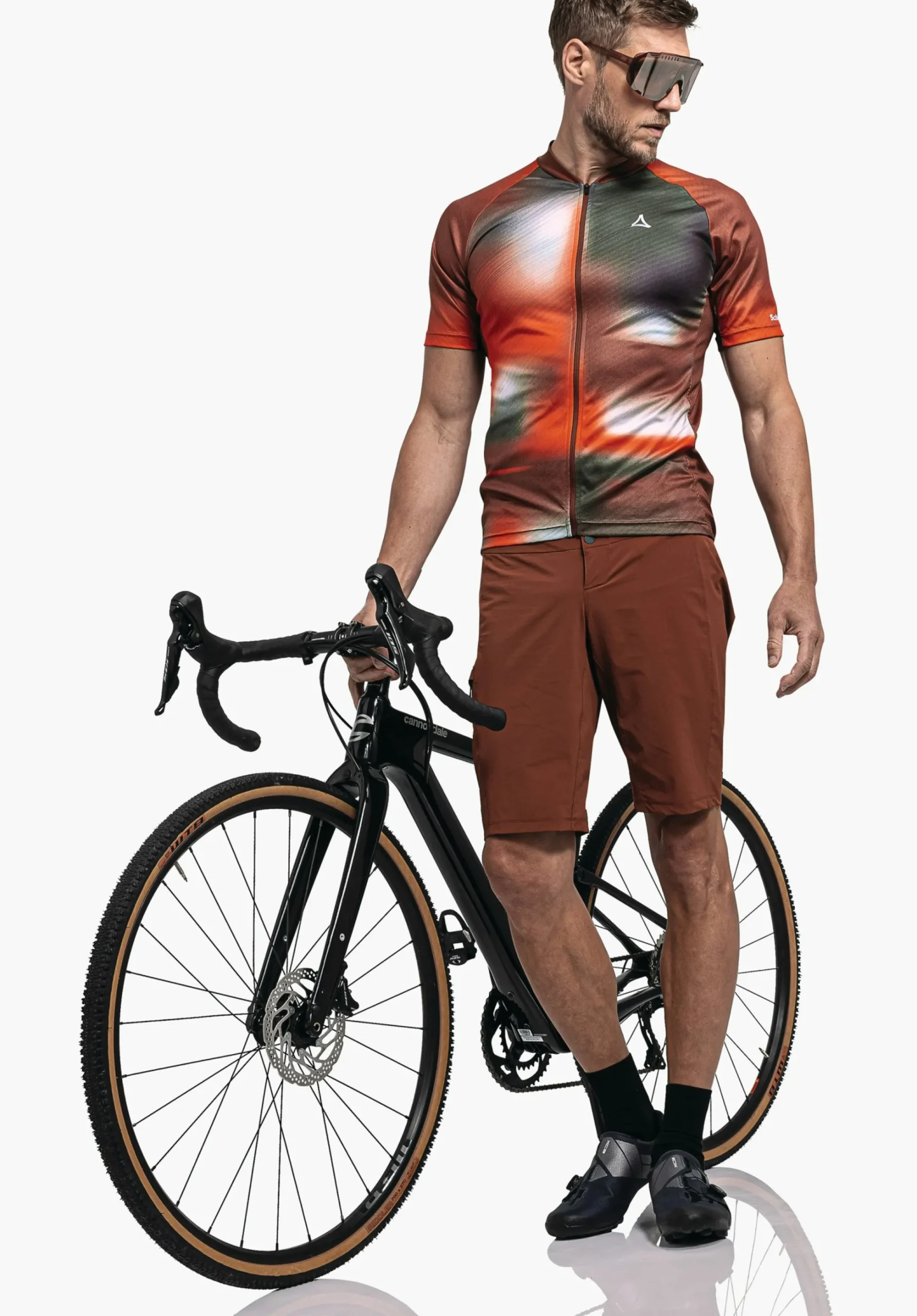 MEN SCHÖFFEL Bike<Functional bike jersey with top features orange