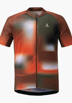 MEN SCHÖFFEL Bike<Functional bike jersey with top features orange
