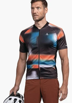 MEN SCHÖFFEL Bike<Functional bike jersey with top features orange