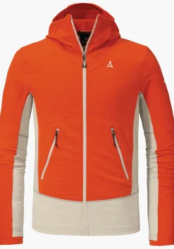 MEN SCHÖFFEL Mountaineering<Functional fleece with 2-way stretch orange