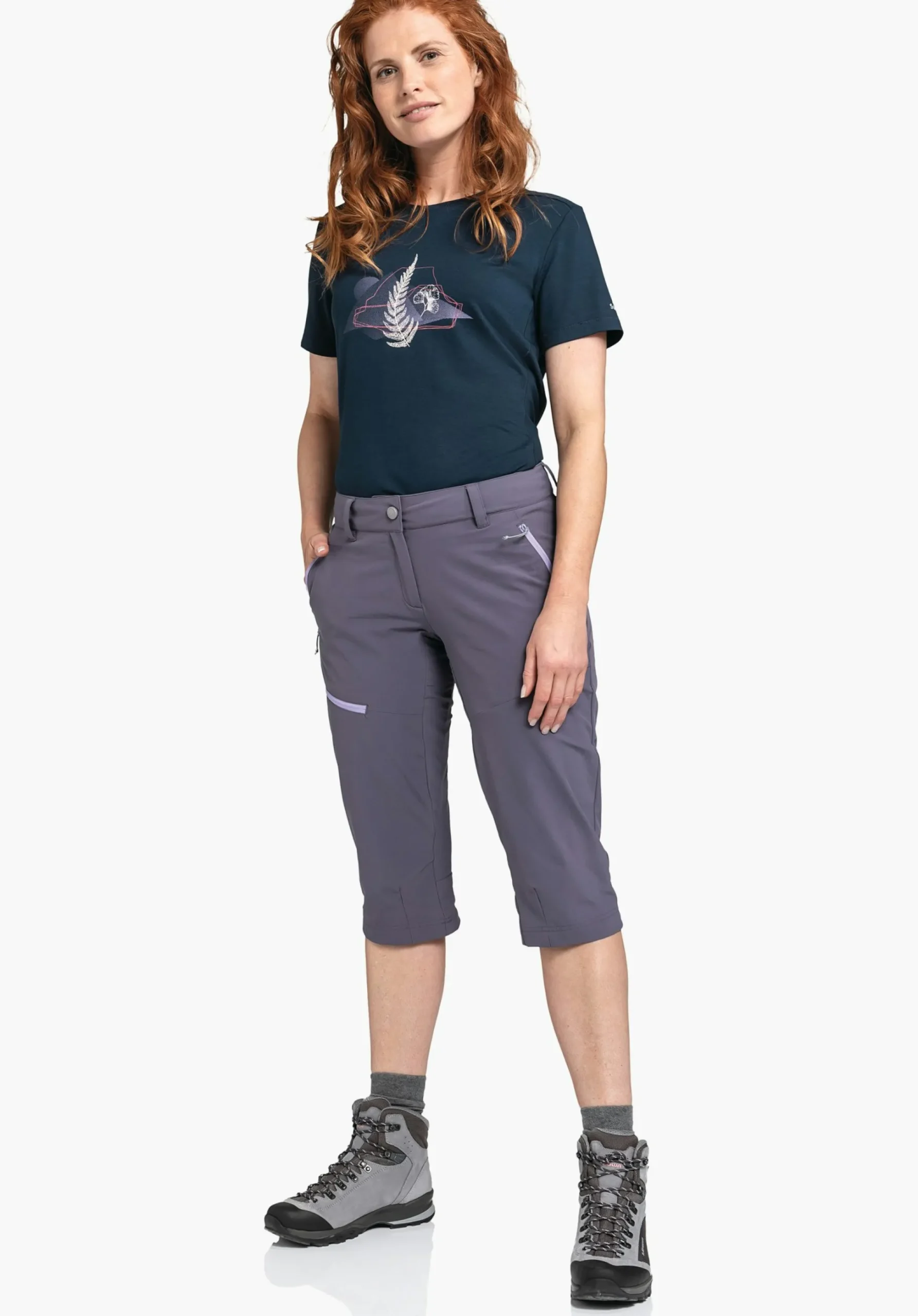 WOMEN SCHÖFFEL Trek & Hike|Pants Short<Functional ¾-length pants for any activity red