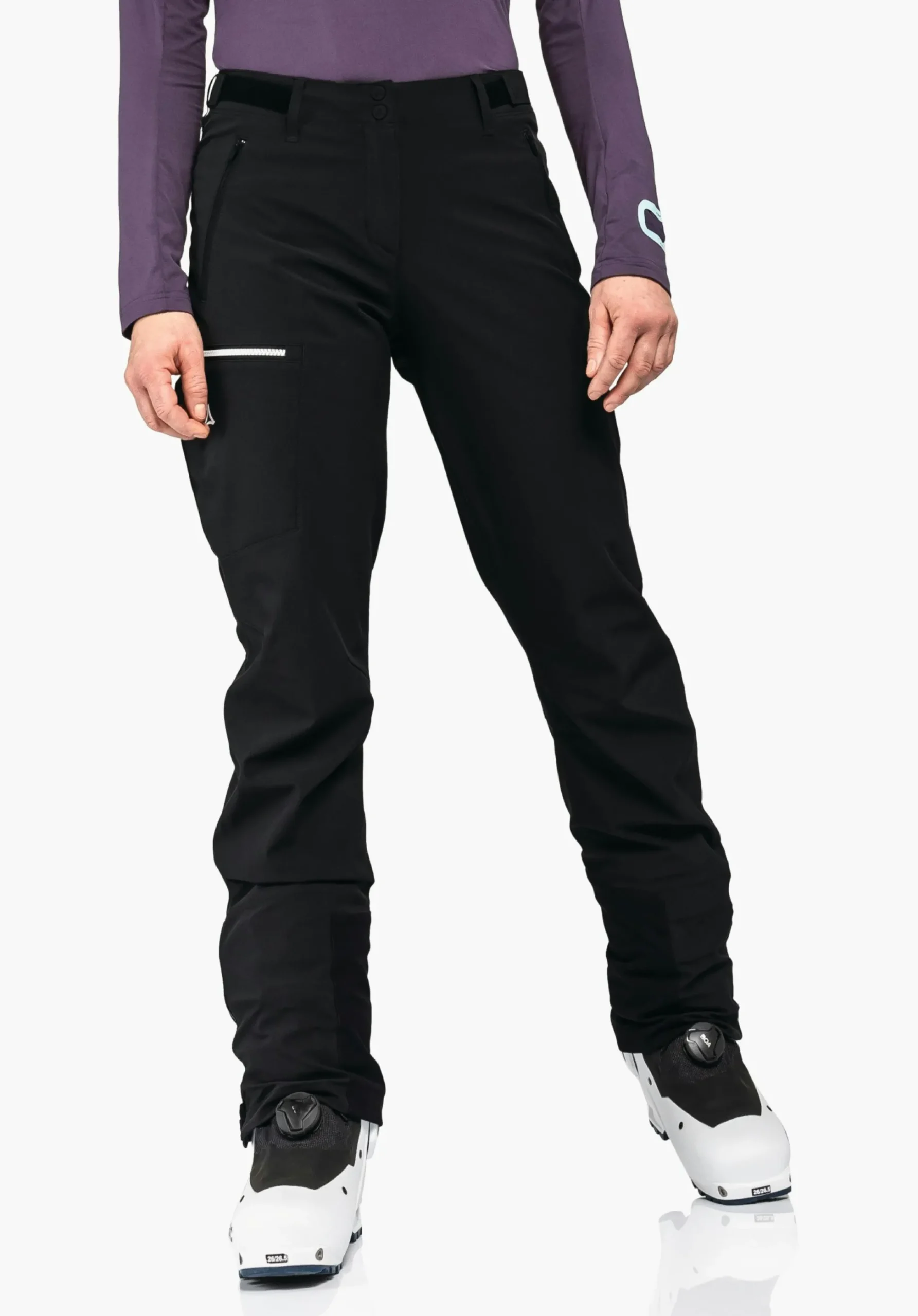 WOMEN SCHÖFFEL Ski Tour|Mountaineering|Pants Long<Functional softshell ski touring pants red