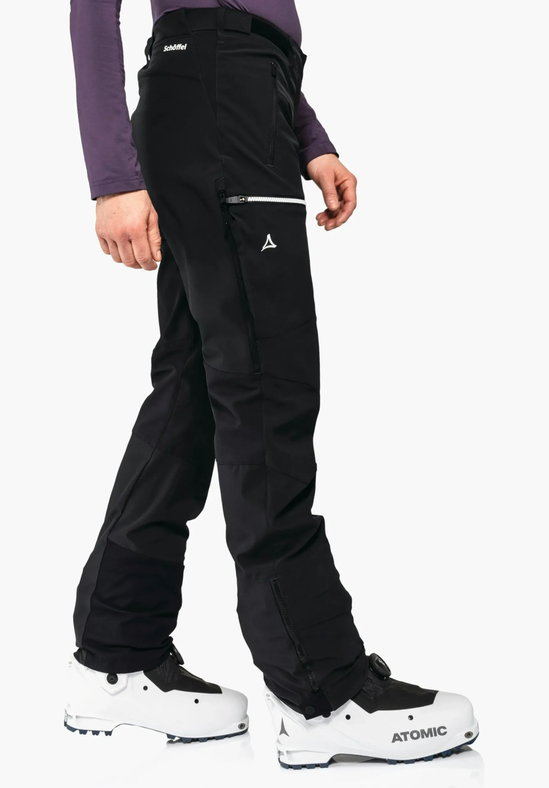 WOMEN SCHÖFFEL Ski Tour|Mountaineering|Pants Long<Functional softshell ski touring pants red