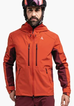 MEN SCHÖFFEL Ski Tour|Mountaineering|Outdoor Jackets<Functional softshell ski touring jacket orange