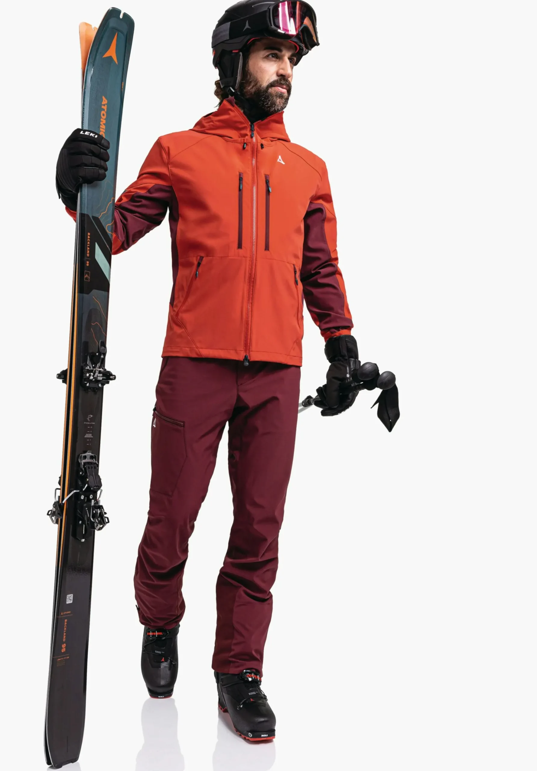 MEN SCHÖFFEL Ski Tour|Mountaineering|Outdoor Jackets<Functional softshell ski touring jacket orange