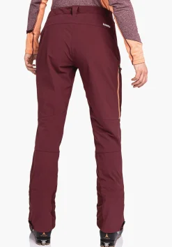 WOMEN SCHÖFFEL Ski Tour|Mountaineering|Pants Long<Functional softshell ski touring pants red