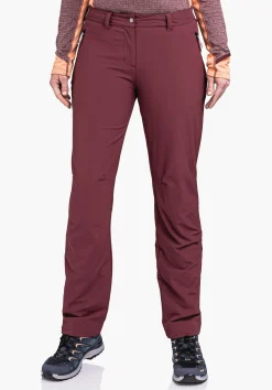 WOMEN SCHÖFFEL Trek & Hike|Pants Long<Functional, warming hiking pants red