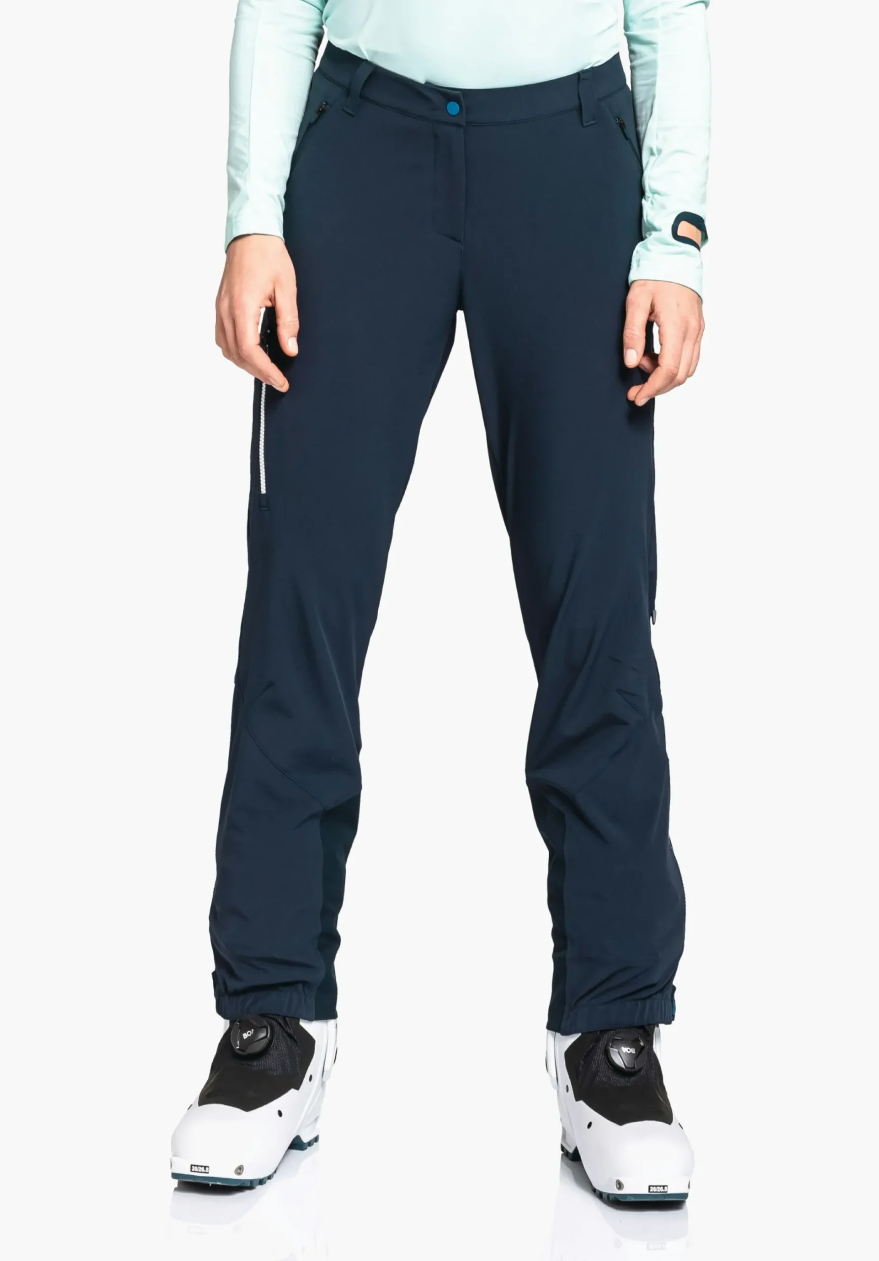 WOMEN SCHÖFFEL Ski Tour|Mountaineering|Pants Long<GORE-TEX® softshell ski touring pants red