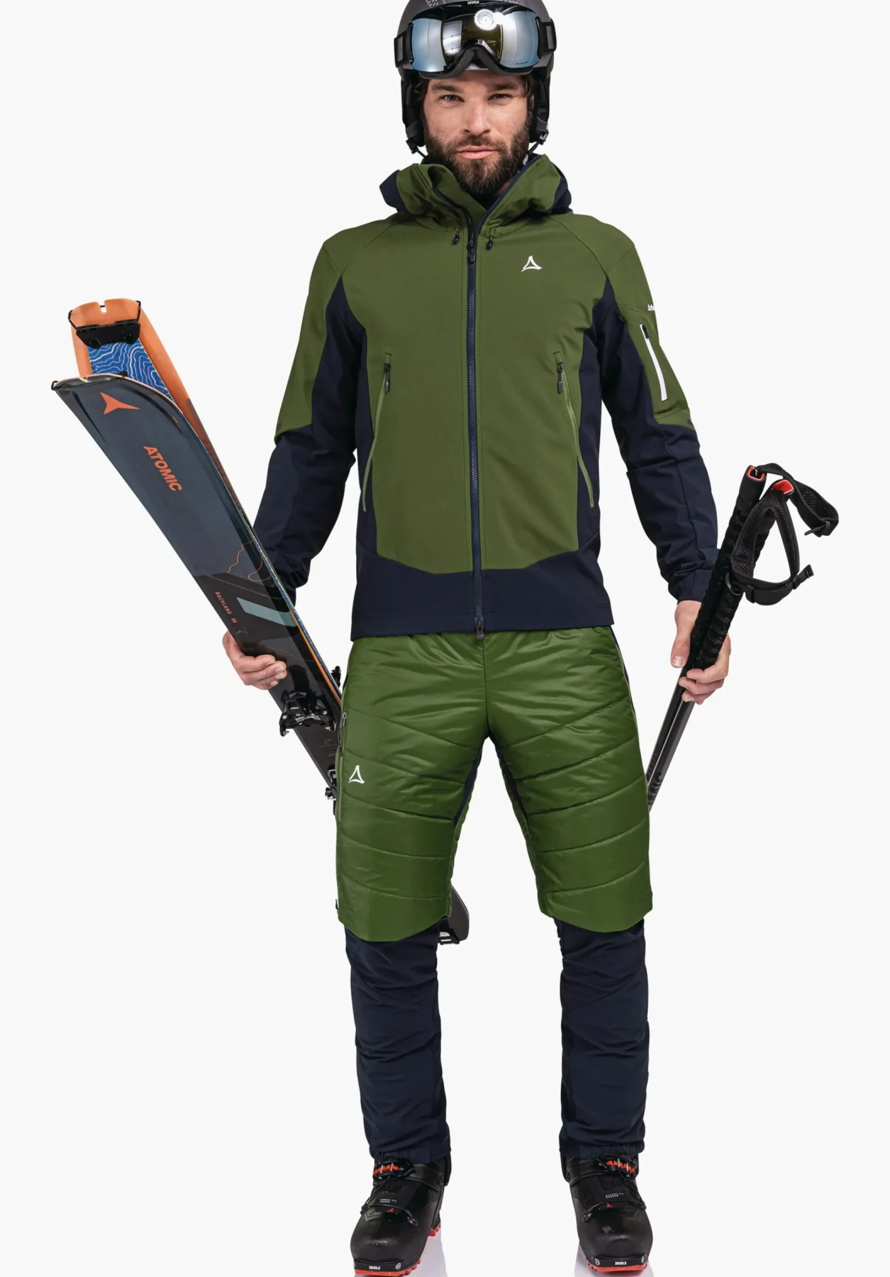 MEN SCHÖFFEL Ski Tour|Mountaineering|Outdoor Jackets<GORE-TEX® softshell ski touring jacket green