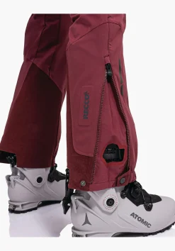 WOMEN SCHÖFFEL Ski Tour|Mountaineering|Pants Long<GORE-TEX® softshell ski touring pants red