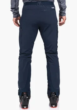 MEN SCHÖFFEL Ski Tour|Mountaineering|Pants Long<GORE-TEX® softshell ski touring pants blue