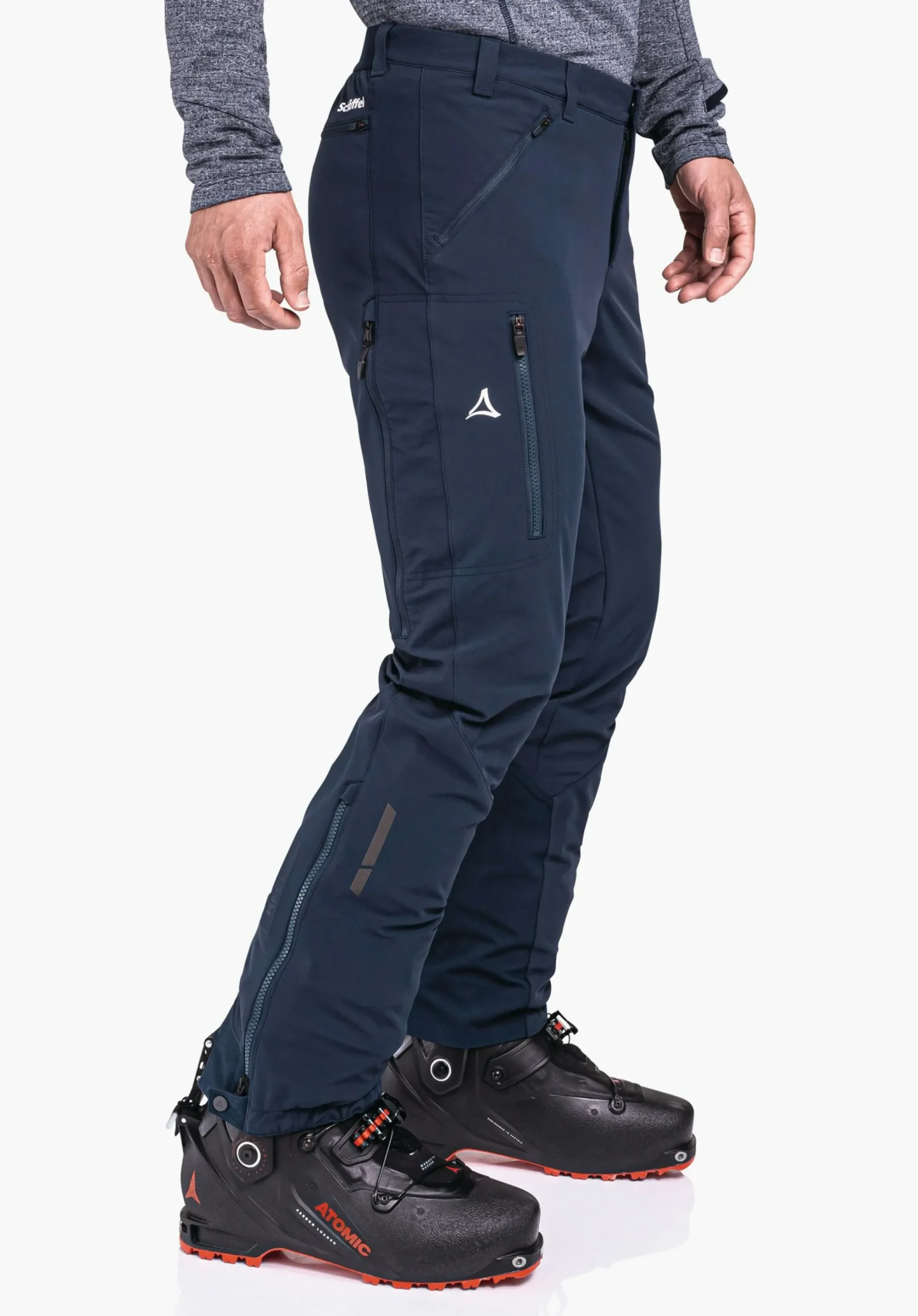 MEN SCHÖFFEL Ski Tour|Mountaineering|Pants Long<GORE-TEX® softshell ski touring pants blue