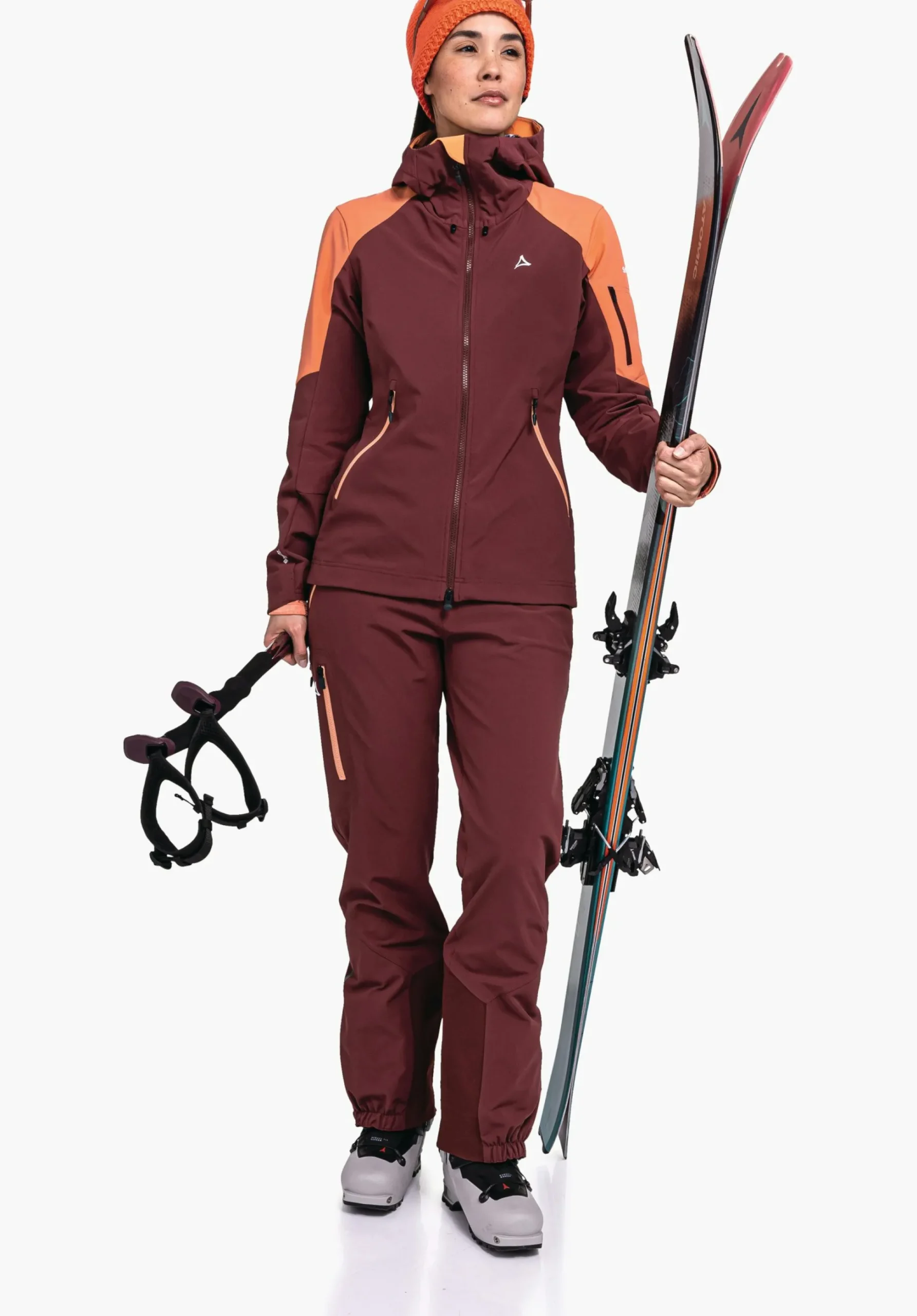 WOMEN SCHÖFFEL Ski Tour|Mountaineering|Outdoor Jackets<GORE-TEX® softshell ski touring jacket red