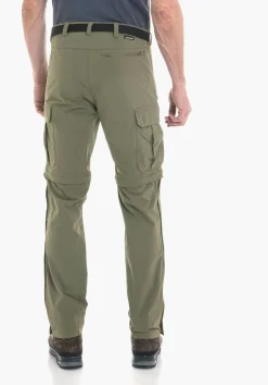 MEN SCHÖFFEL Trek & Hike|Pants Zip Off<Great hiking pants with Zip function green