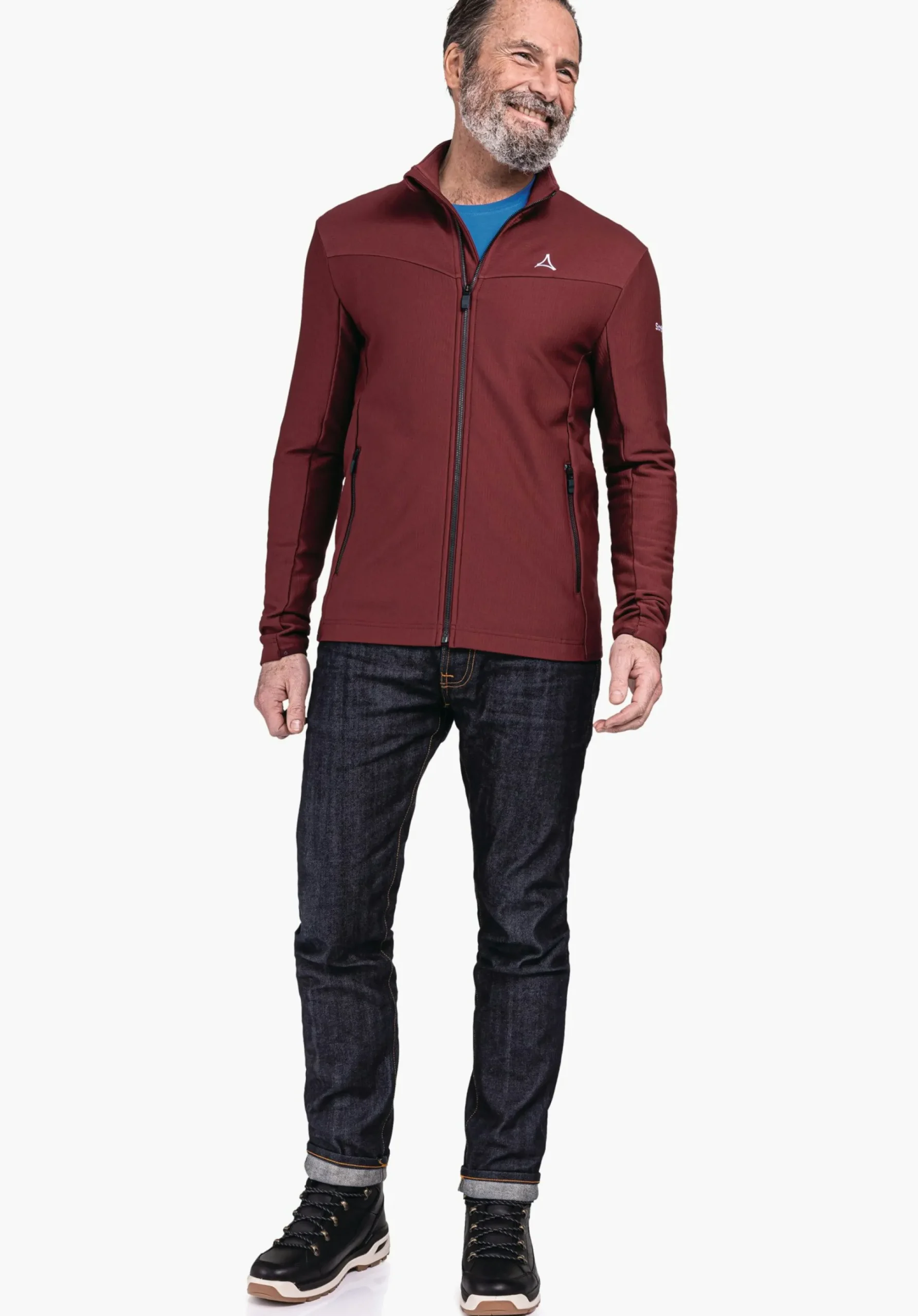 MEN SCHÖFFEL Skiing<High quality and warm fleece jacket red
