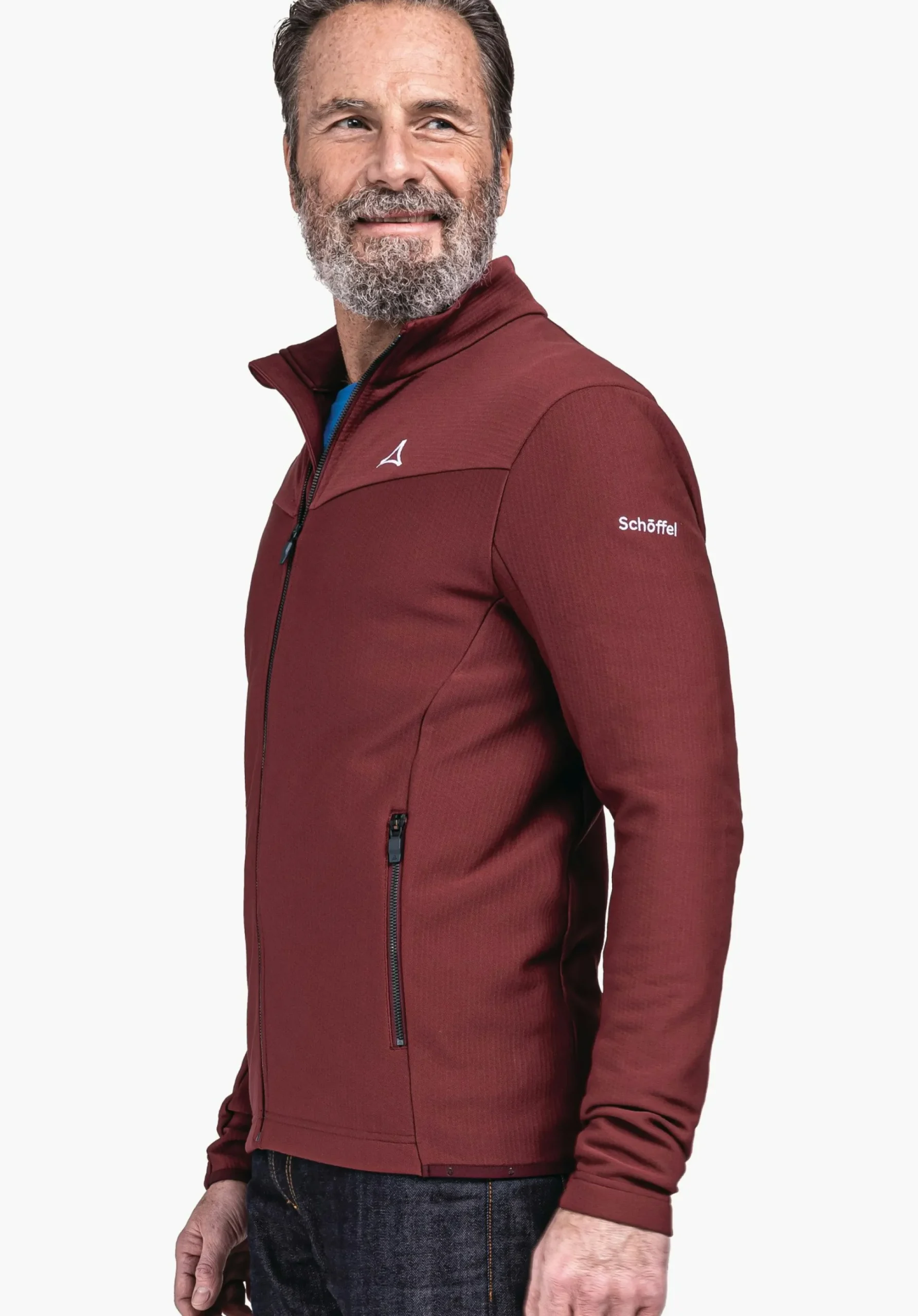 MEN SCHÖFFEL Skiing<High quality and warm fleece jacket red