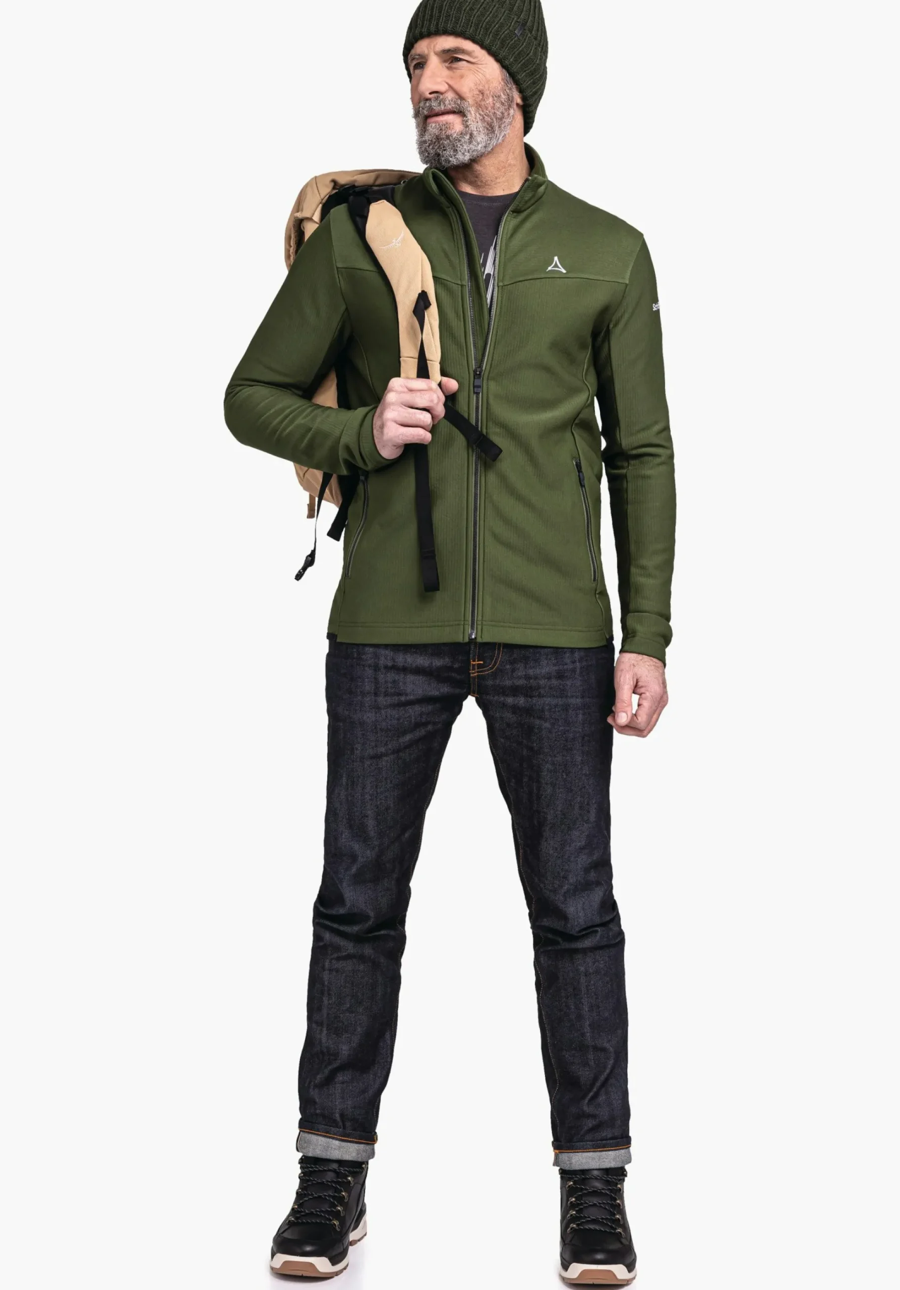 MEN SCHÖFFEL Skiing<High quality and warm fleece jacket red