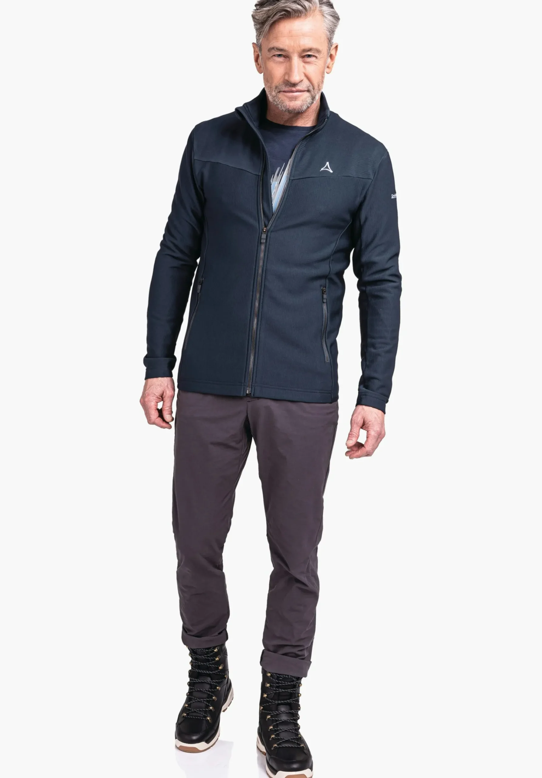 MEN SCHÖFFEL Skiing<High quality and warm fleece jacket red