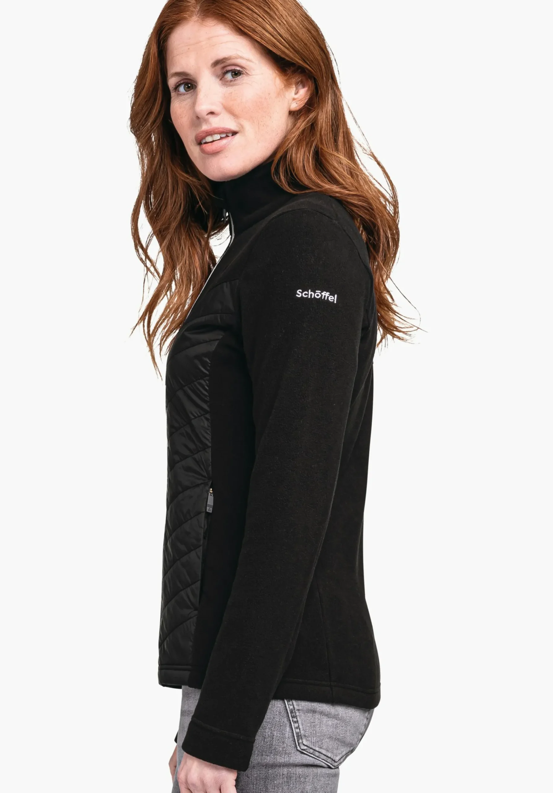 WOMEN SCHÖFFEL Skiing<High quality and warm fleece jacket beige