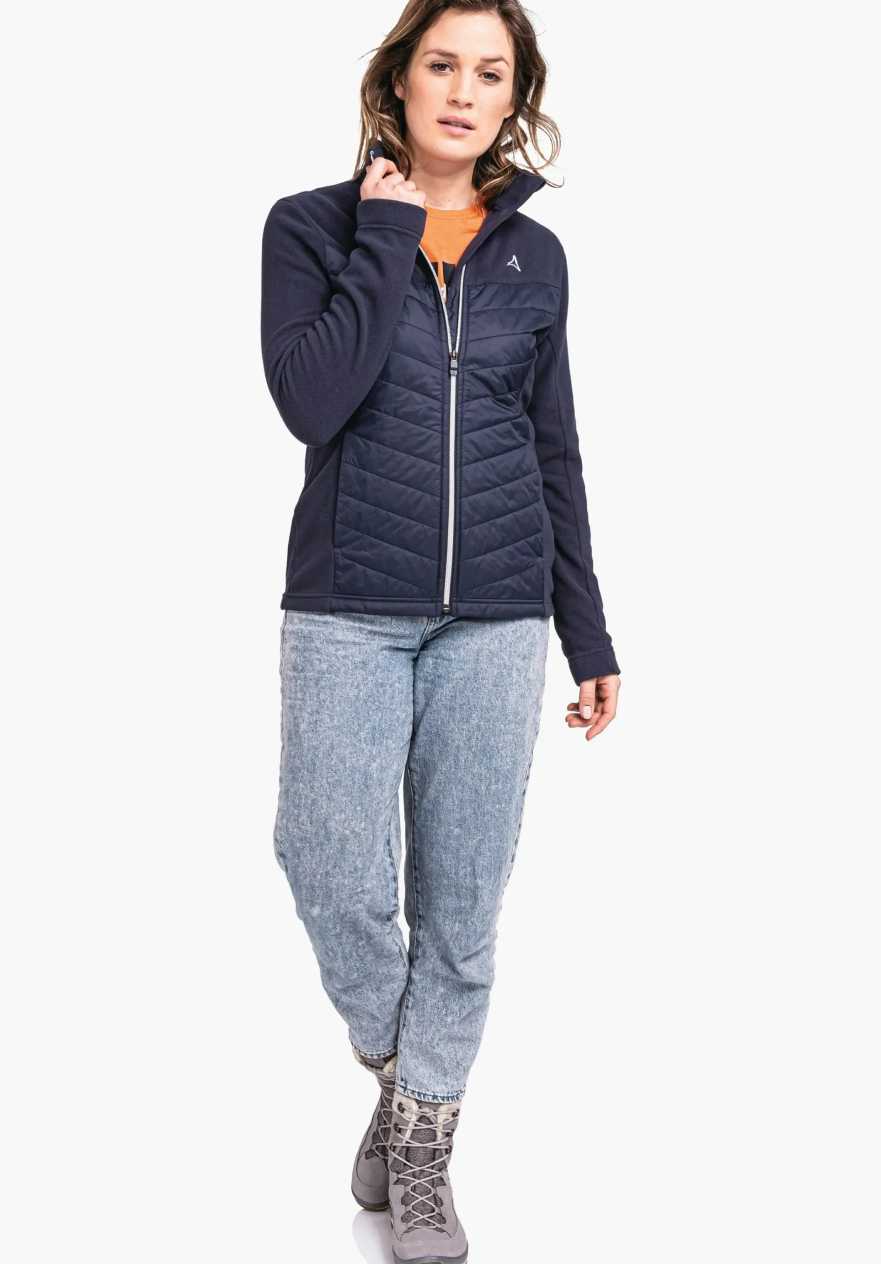 WOMEN SCHÖFFEL Skiing<High quality and warm fleece jacket beige