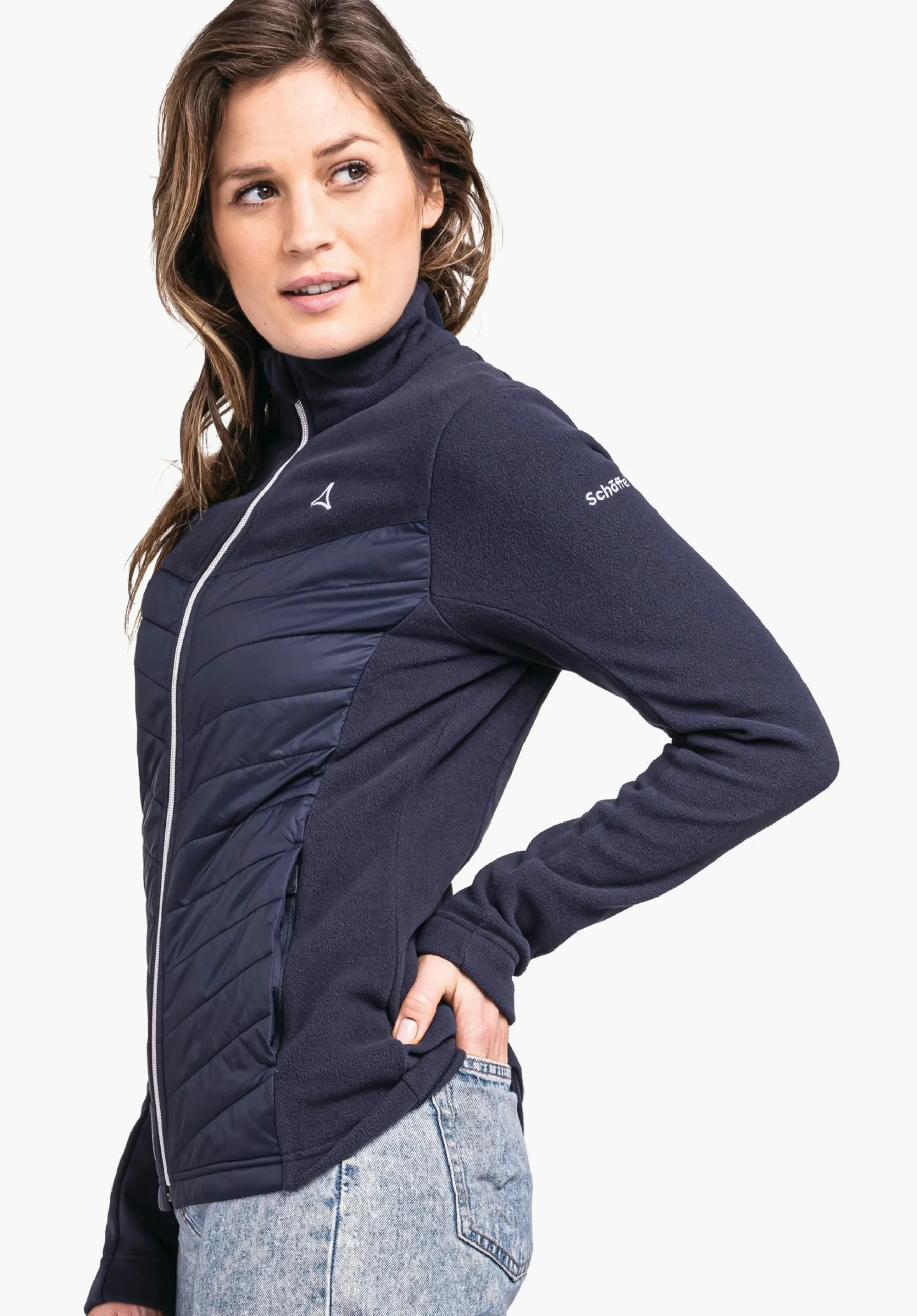 WOMEN SCHÖFFEL Skiing<High quality and warm fleece jacket beige