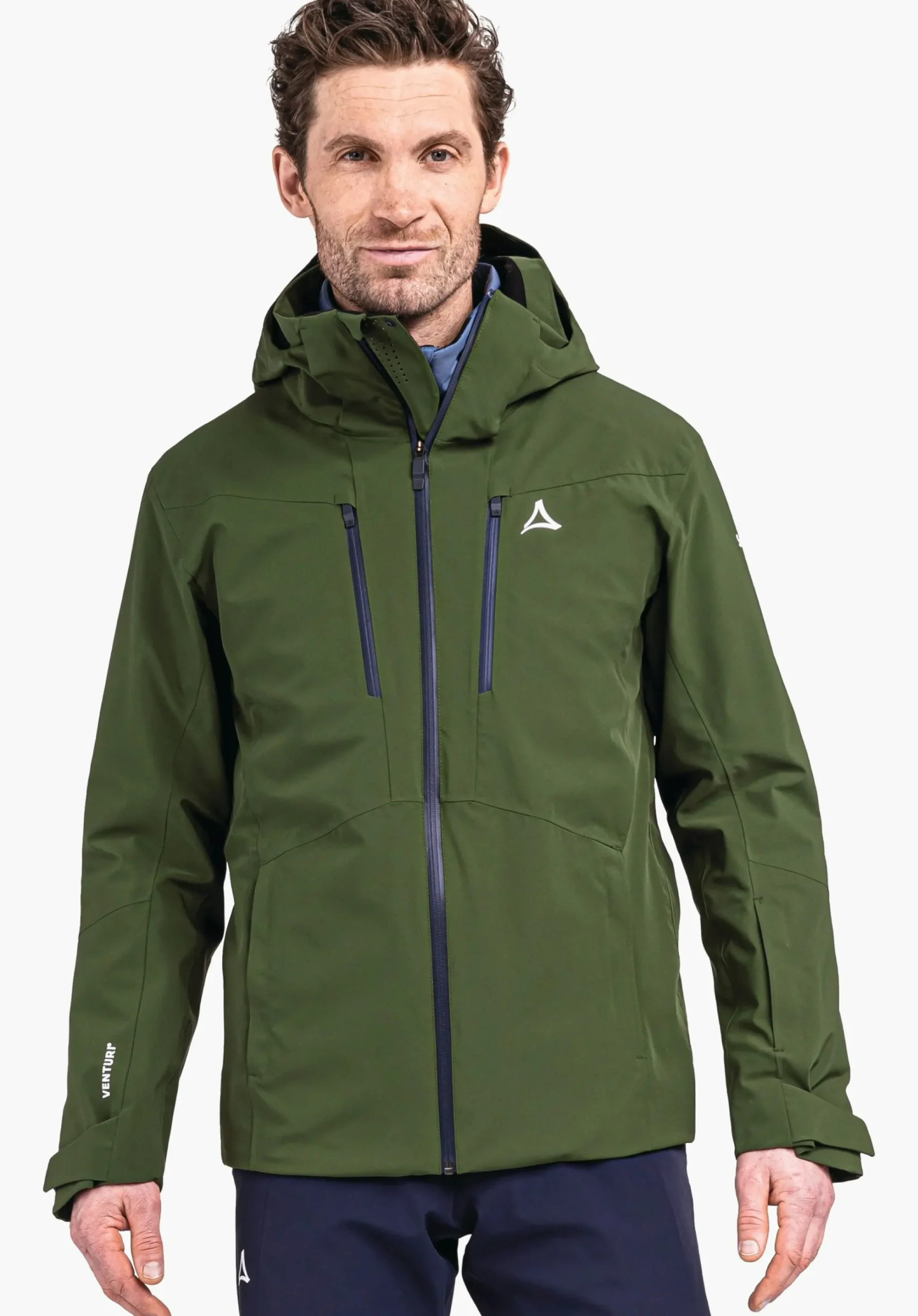 MEN SCHÖFFEL Skiing<High technical hardshell ski jacket green