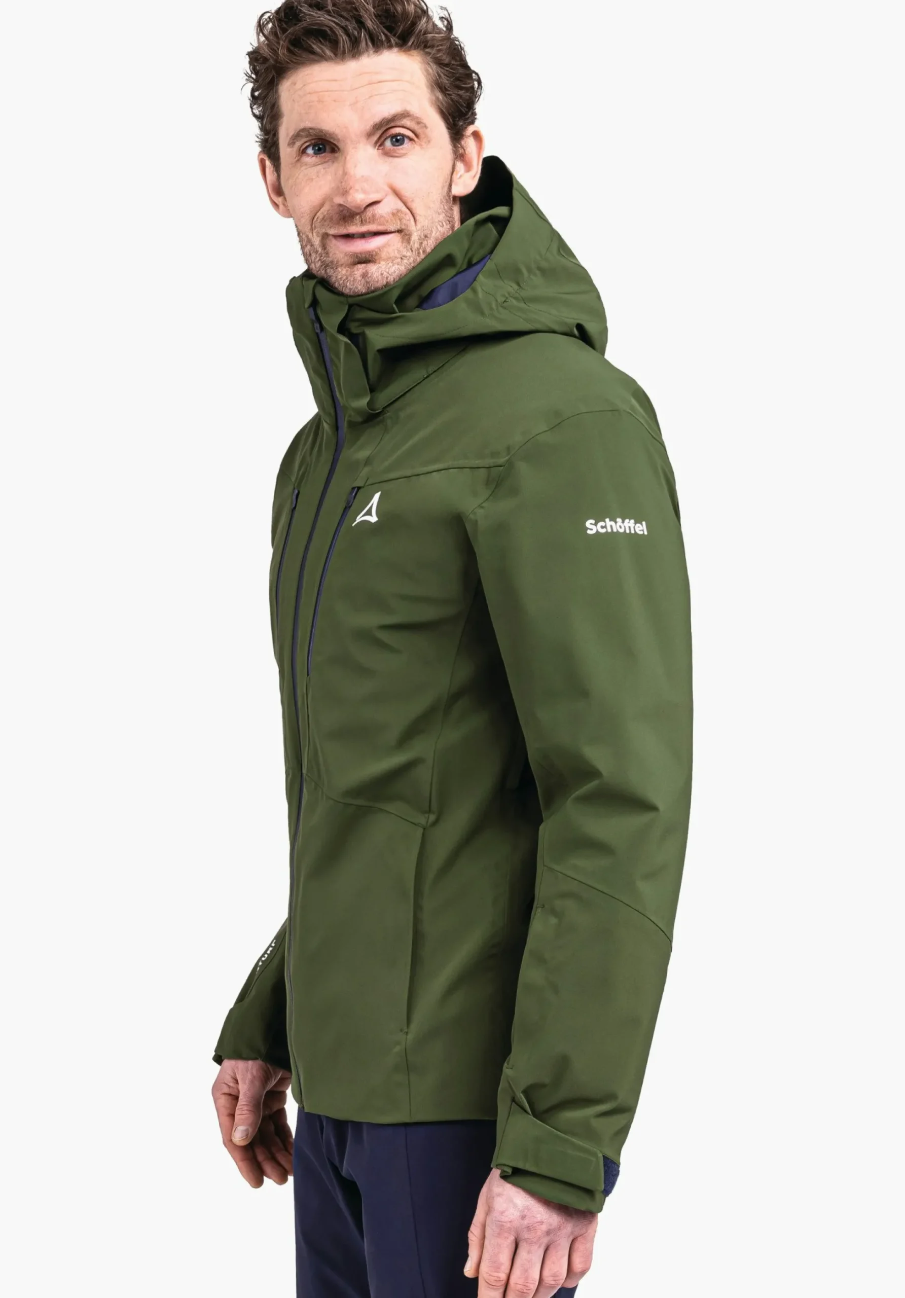MEN SCHÖFFEL Skiing<High technical hardshell ski jacket green