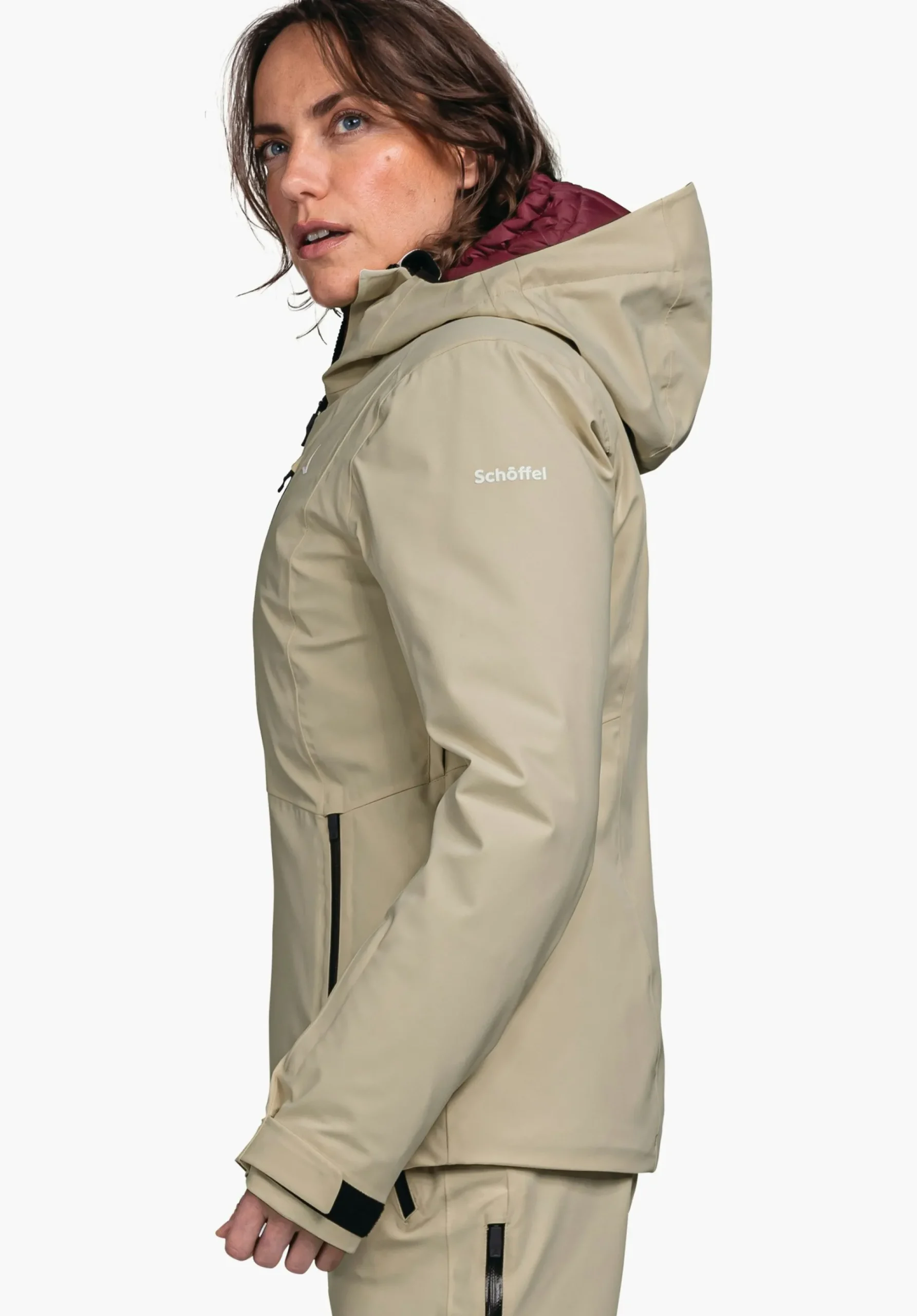 WOMEN SCHÖFFEL Skiing<High technical hardshell ski jacket red