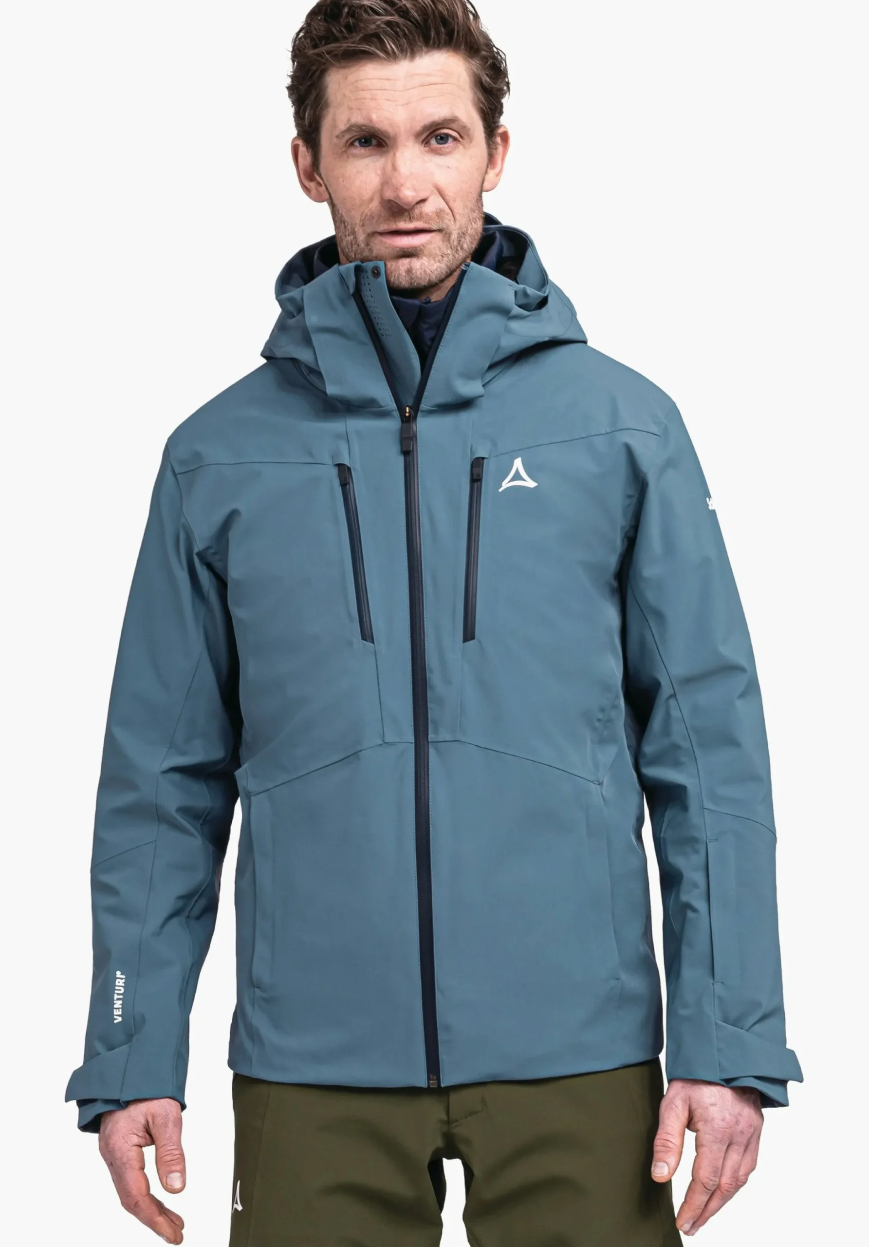 MEN SCHÖFFEL Skiing<High technical hardshell ski jacket green