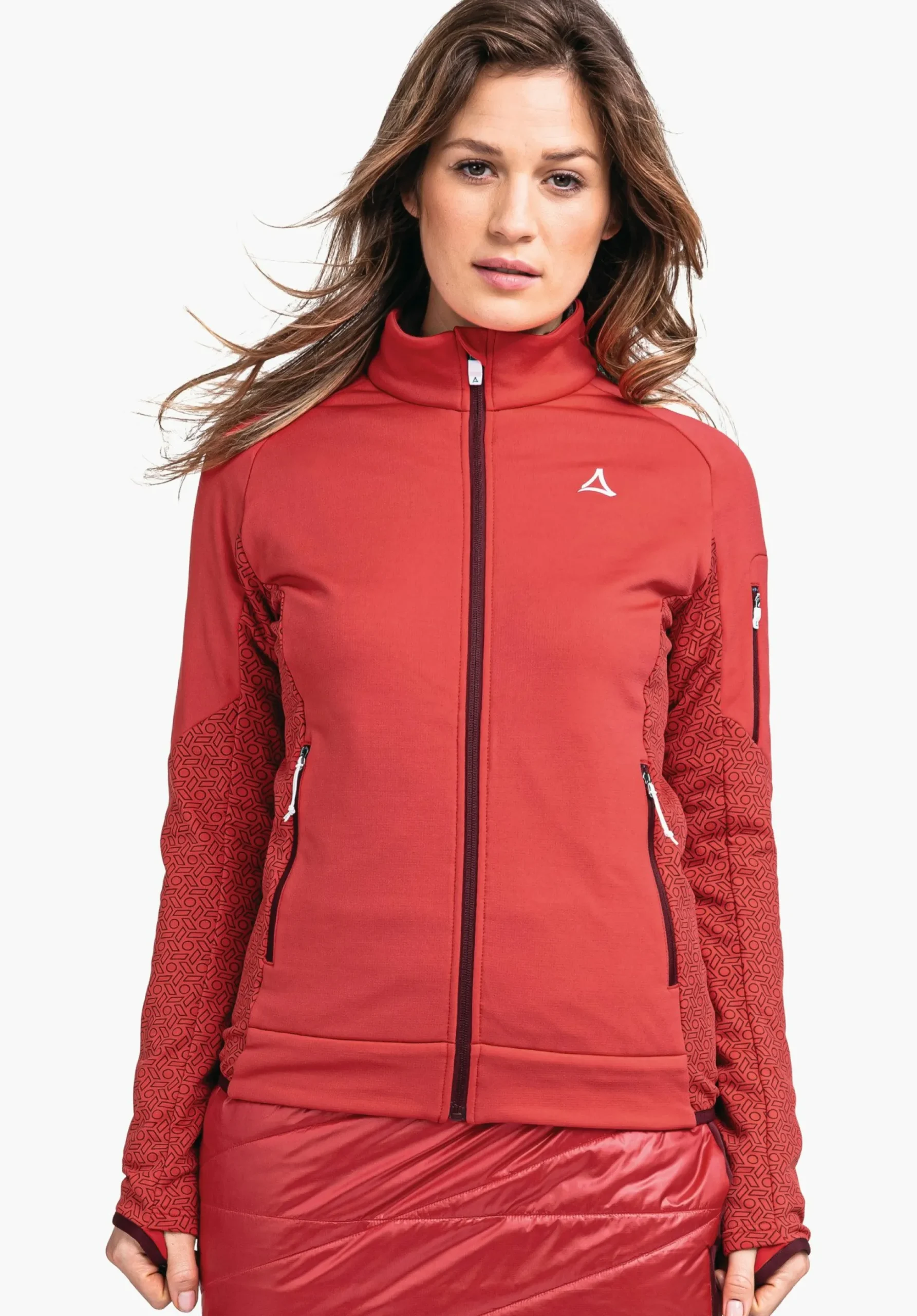 WOMEN SCHÖFFEL Trek & Hike<Hiking fleece with practical details red