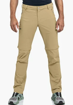 MEN SCHÖFFEL Trek & Hike|Pants Zip Off<Hiking pants zip-off to Bermudas beige