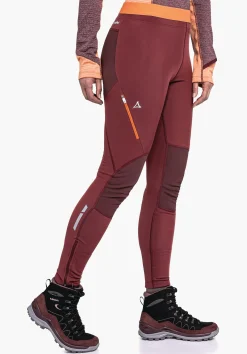 WOMEN SCHÖFFEL Trek & Hike|Pants Long<Hiking tight for optimal body climate red