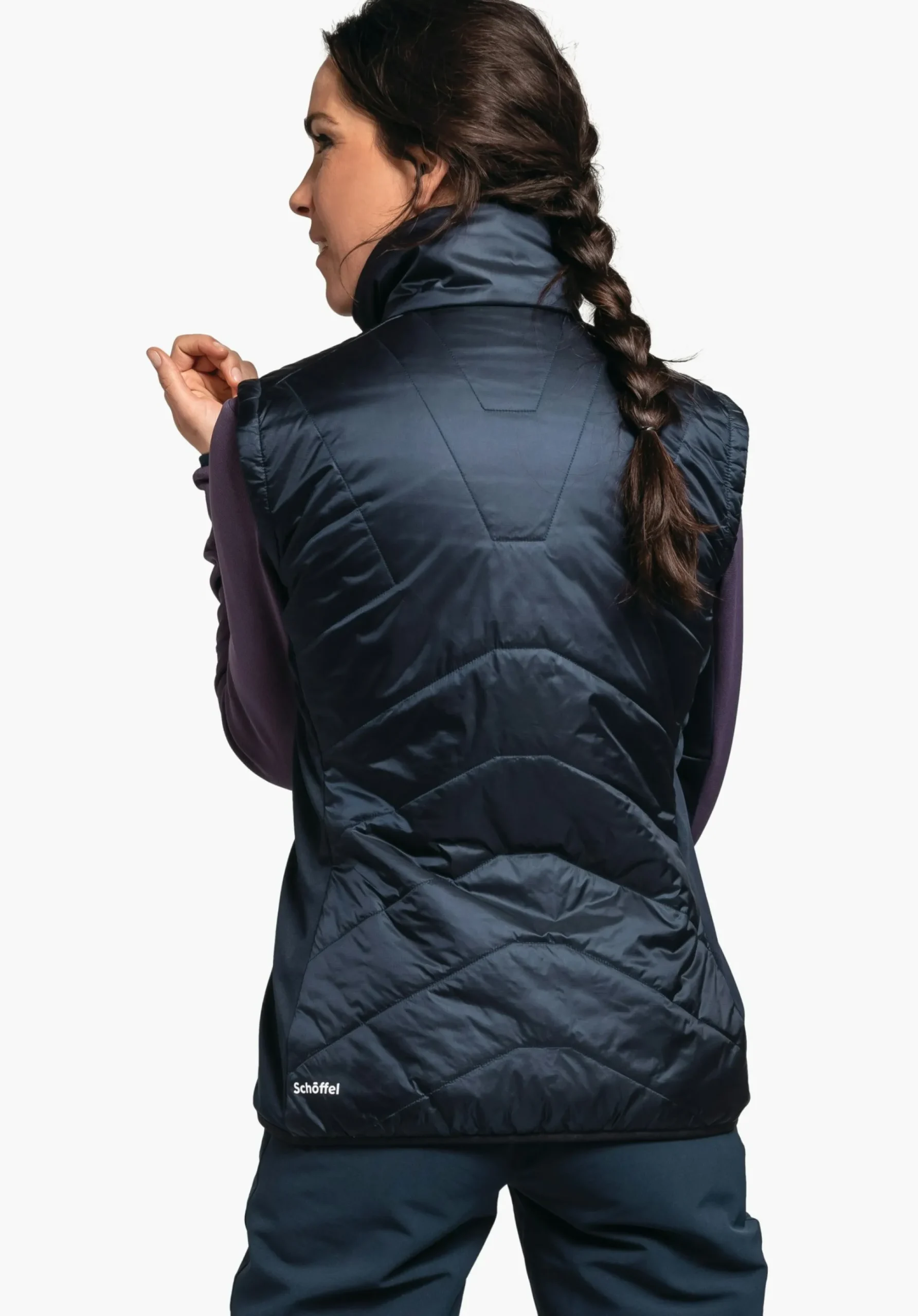 WOMEN SCHÖFFEL Trek & Hike<Hybrid gilet with sustainable padding green