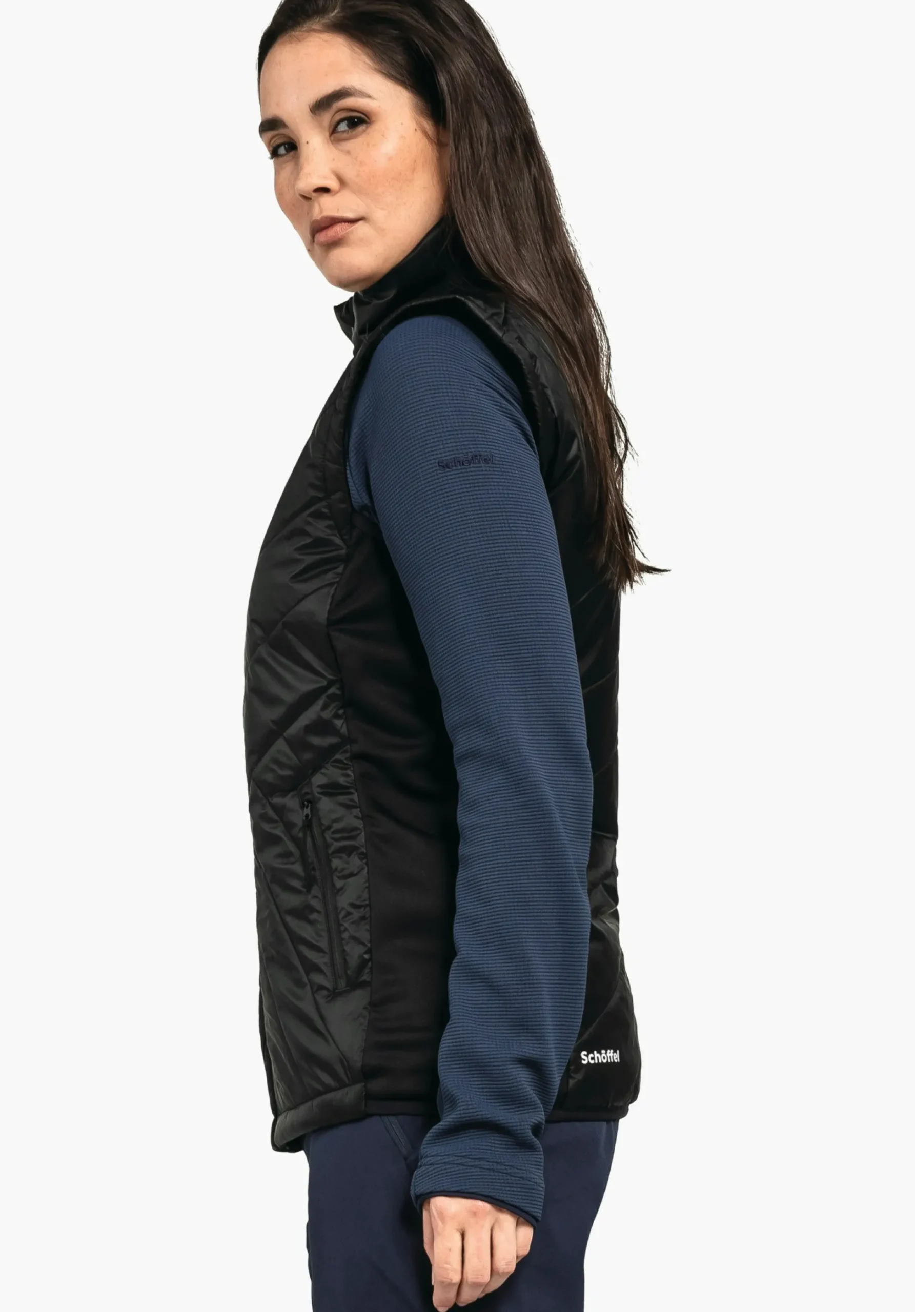 WOMEN SCHÖFFEL Trek & Hike<Hybrid gilet with sustainable padding green