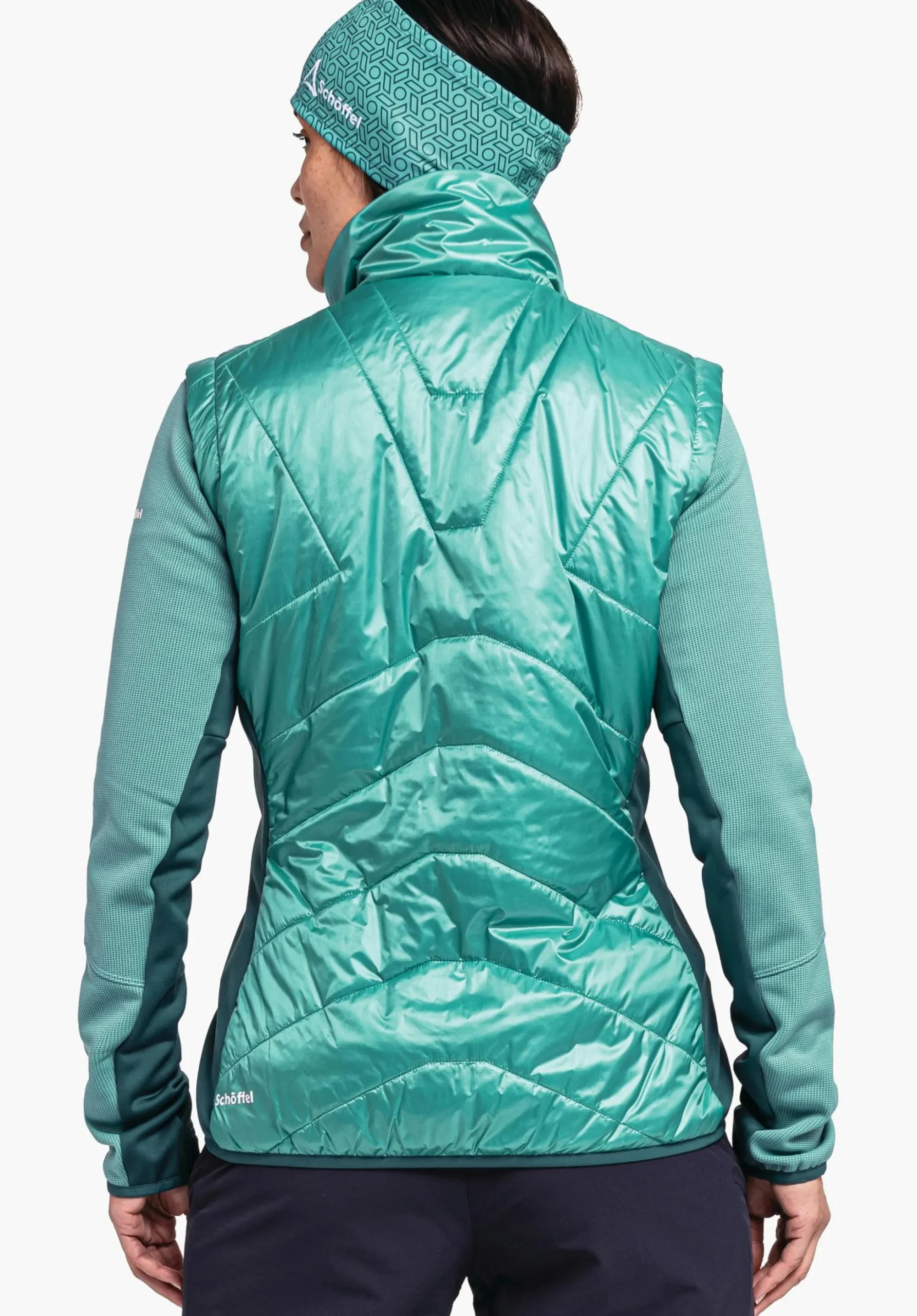 WOMEN SCHÖFFEL Trek & Hike<Hybrid gilet with sustainable padding green