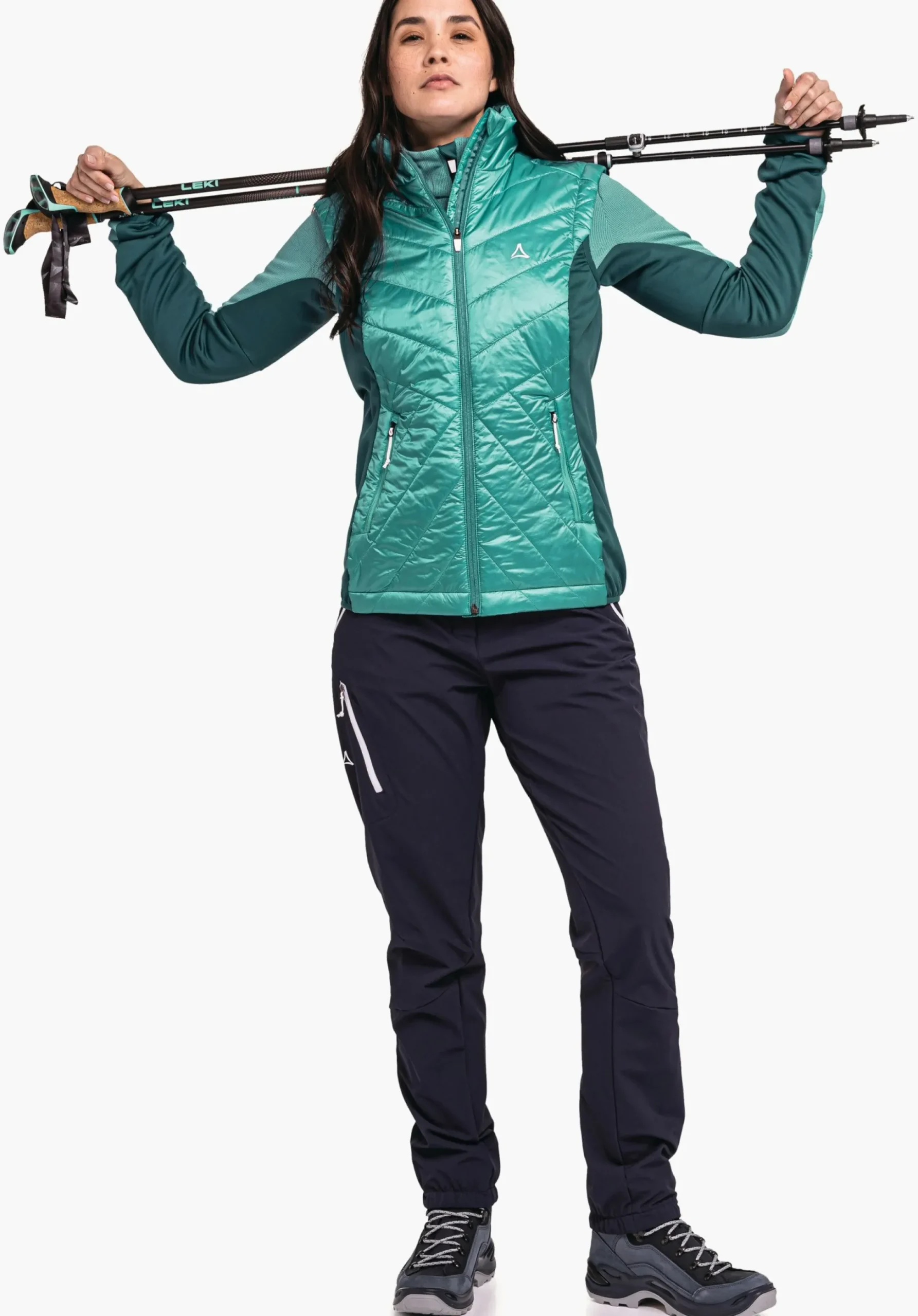 WOMEN SCHÖFFEL Trek & Hike<Hybrid gilet with sustainable padding green