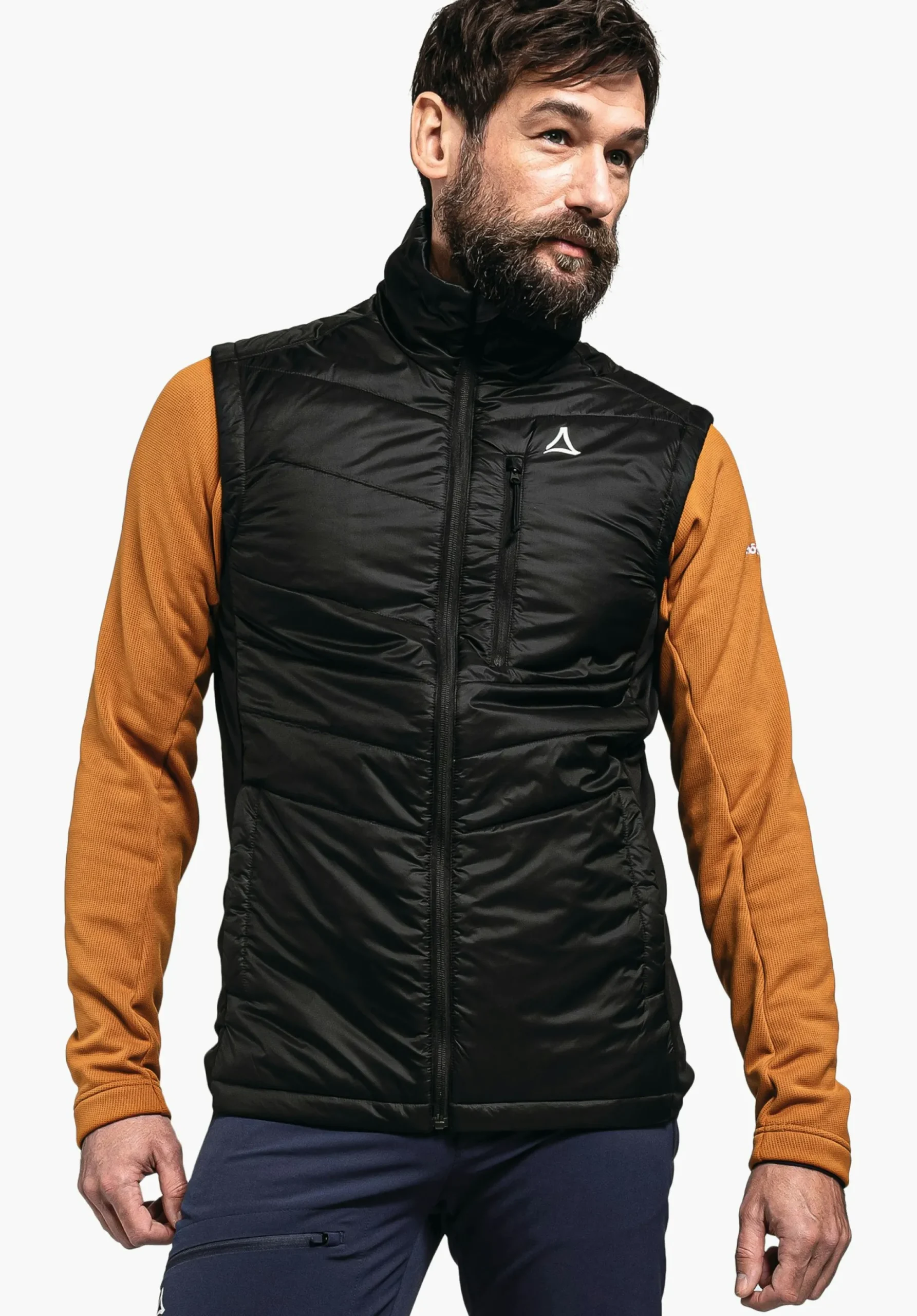 MEN SCHÖFFEL Trek & Hike<Hybrid vest with recycled padding blue
