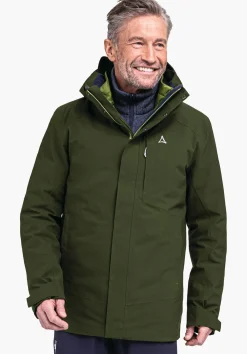 MEN SCHÖFFEL Trek & Hike|Double Jackets<3in1 hiking jacket with thermal inner red