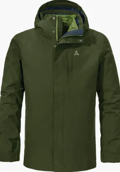 MEN SCHÖFFEL Trek & Hike|Double Jackets<3in1 hiking jacket with thermal inner red