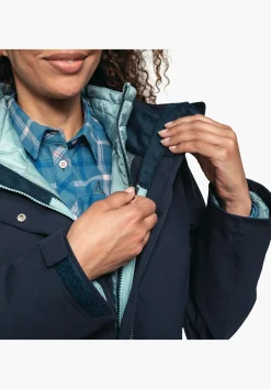 WOMEN SCHÖFFEL Trek & Hike|Double Jackets<3in1 hiking jacket with thermal inner red