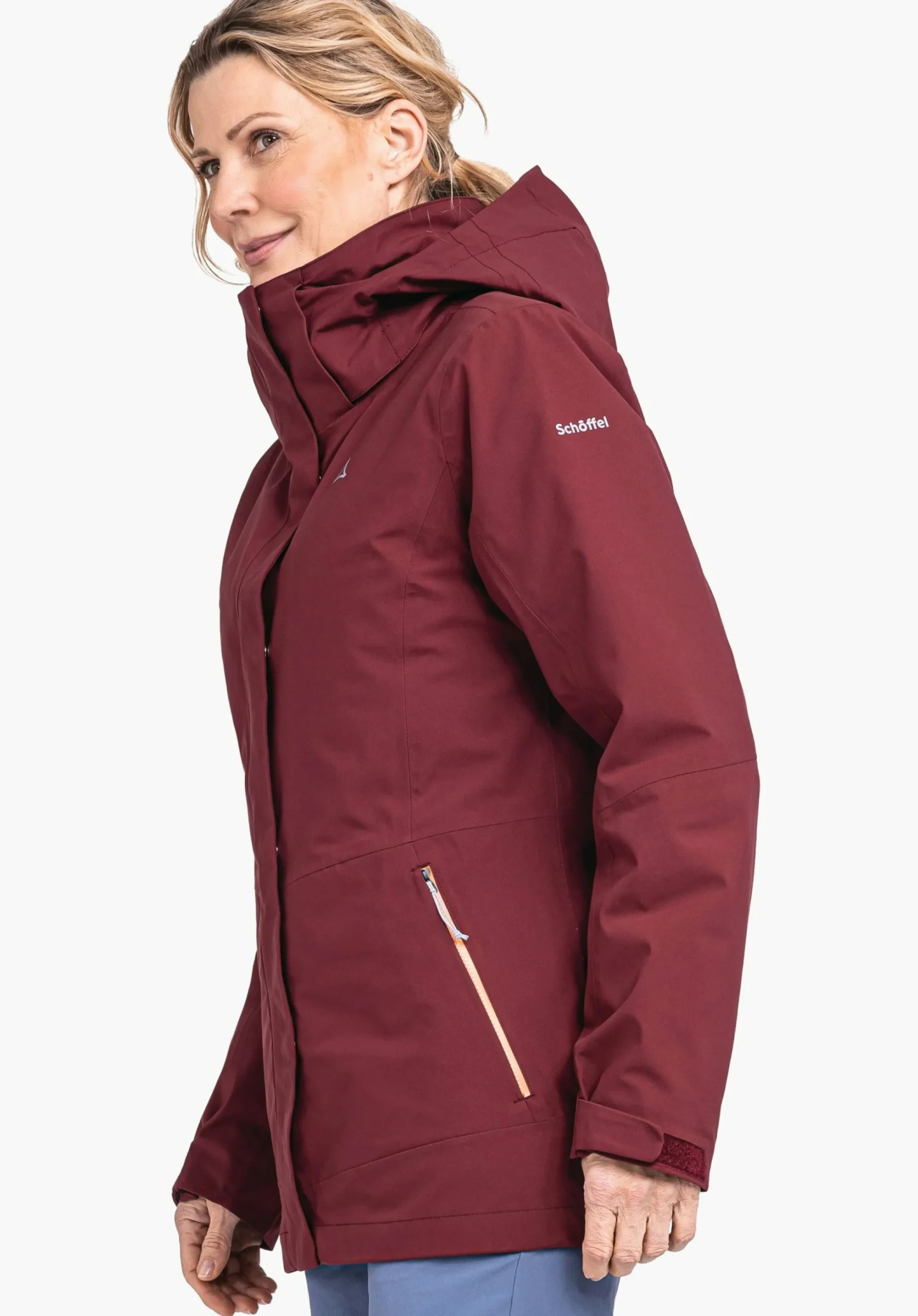 WOMEN SCHÖFFEL Trek & Hike|Double Jackets<3in1 hiking jacket with thermal inner red