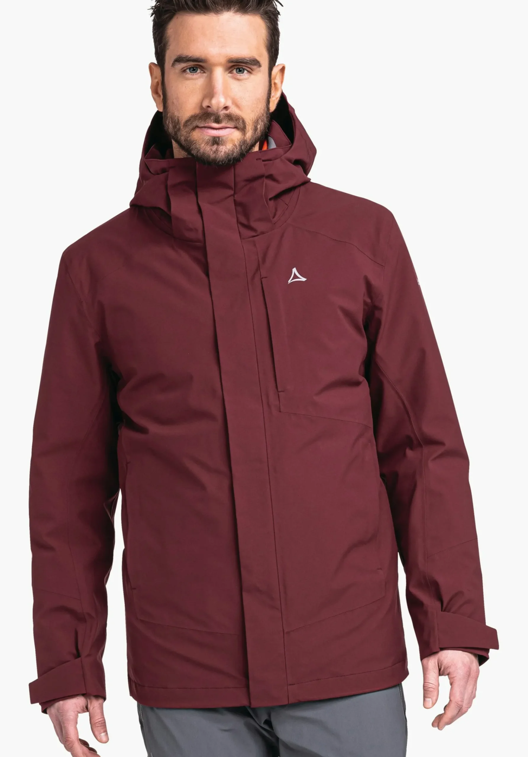 MEN SCHÖFFEL Trek & Hike|Double Jackets<3in1 hiking jacket with thermal inner red