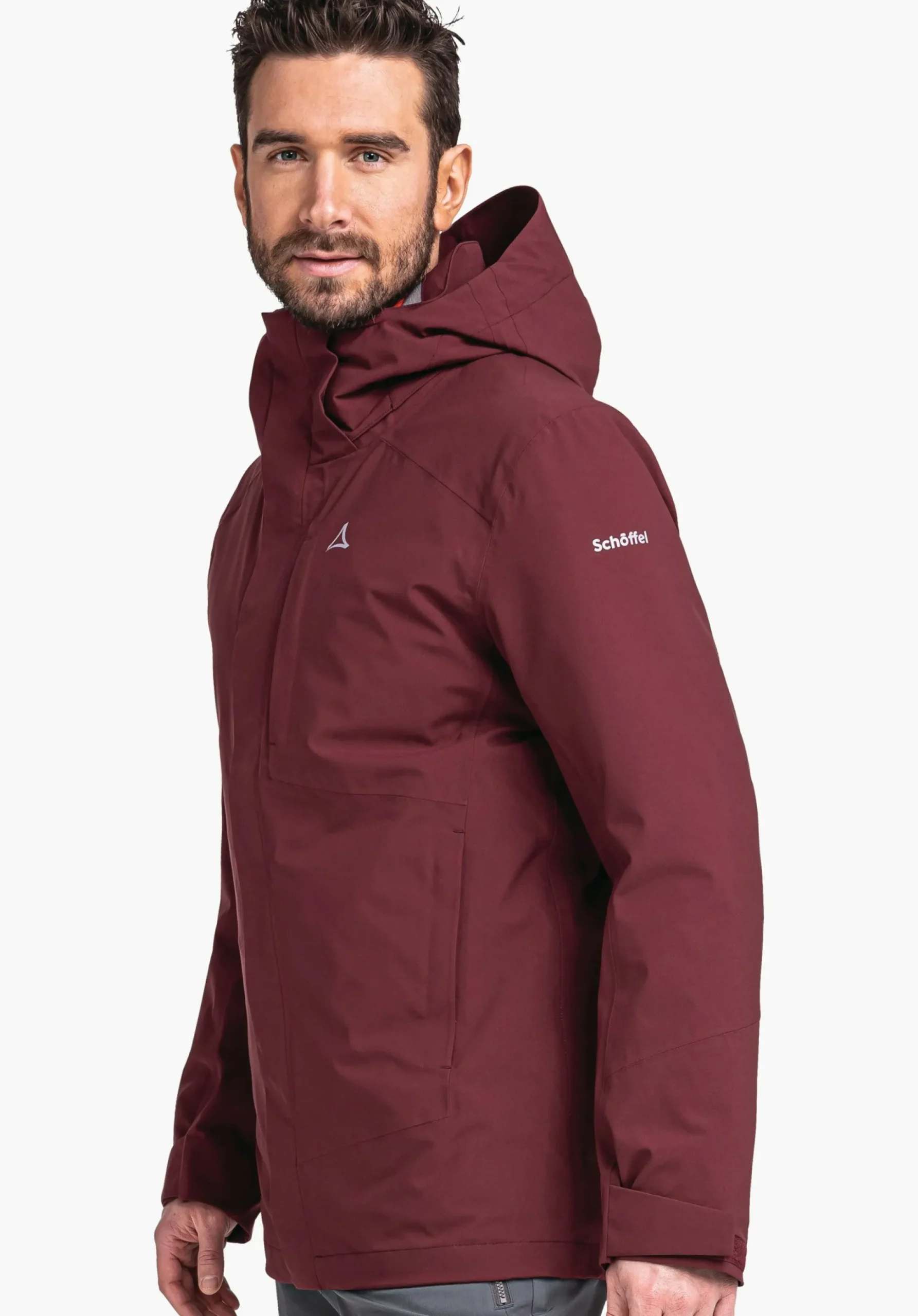 MEN SCHÖFFEL Trek & Hike|Double Jackets<3in1 hiking jacket with thermal inner red