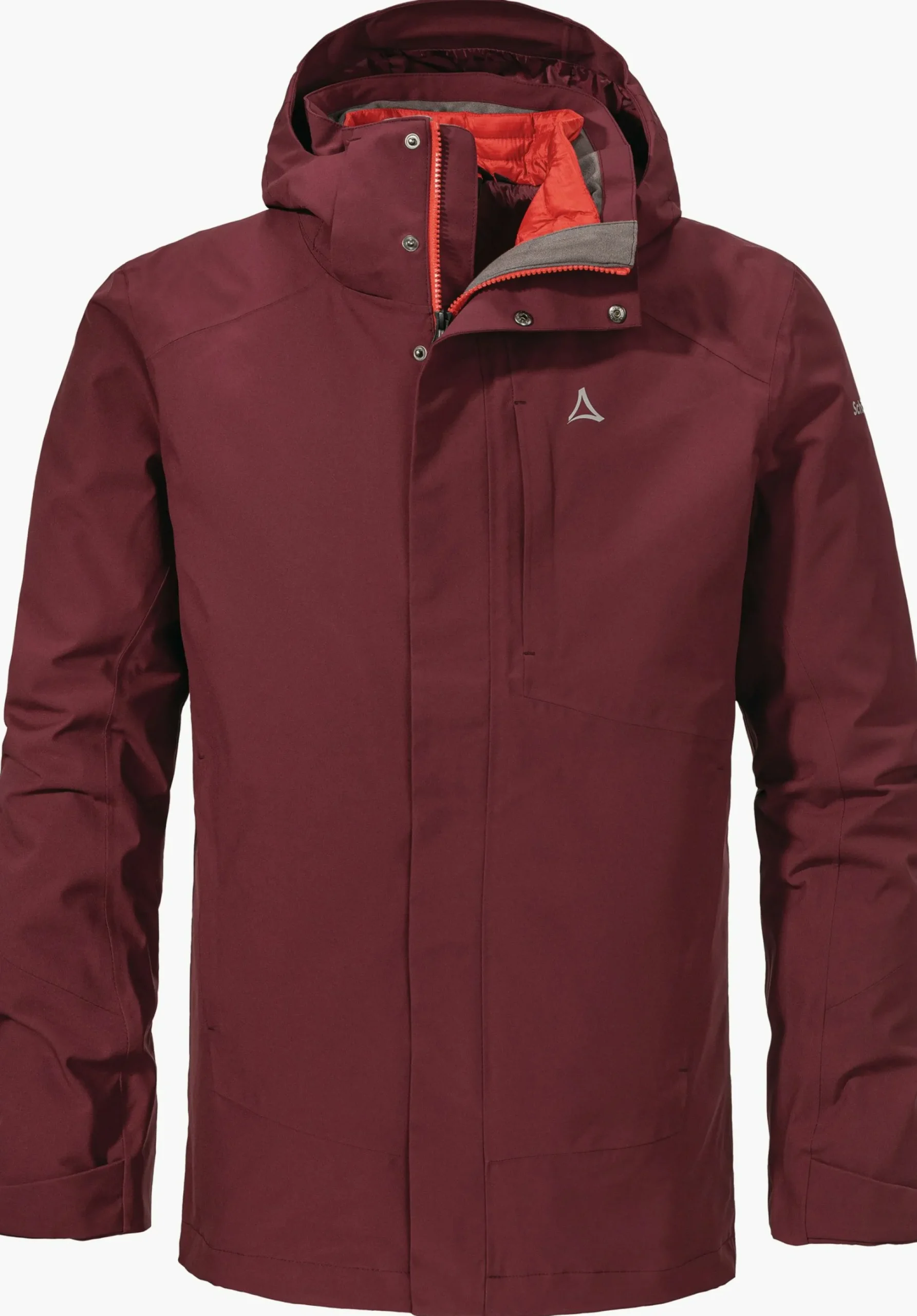 MEN SCHÖFFEL Trek & Hike|Double Jackets<3in1 hiking jacket with thermal inner red
