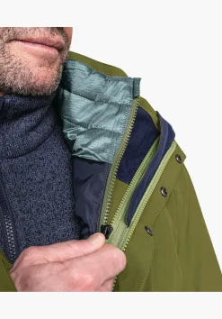 MEN SCHÖFFEL Trek & Hike|Double Jackets<3in1 hiking jacket with thermal inner red
