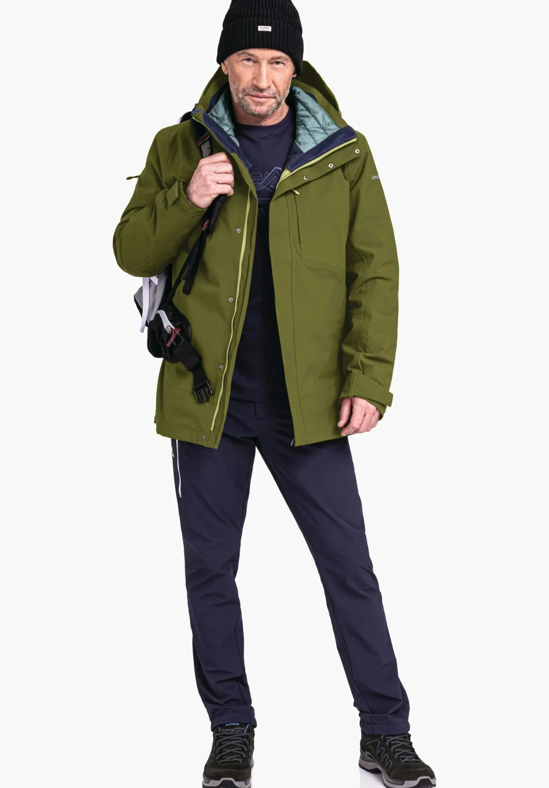MEN SCHÖFFEL Trek & Hike|Double Jackets<3in1 hiking jacket with thermal inner red