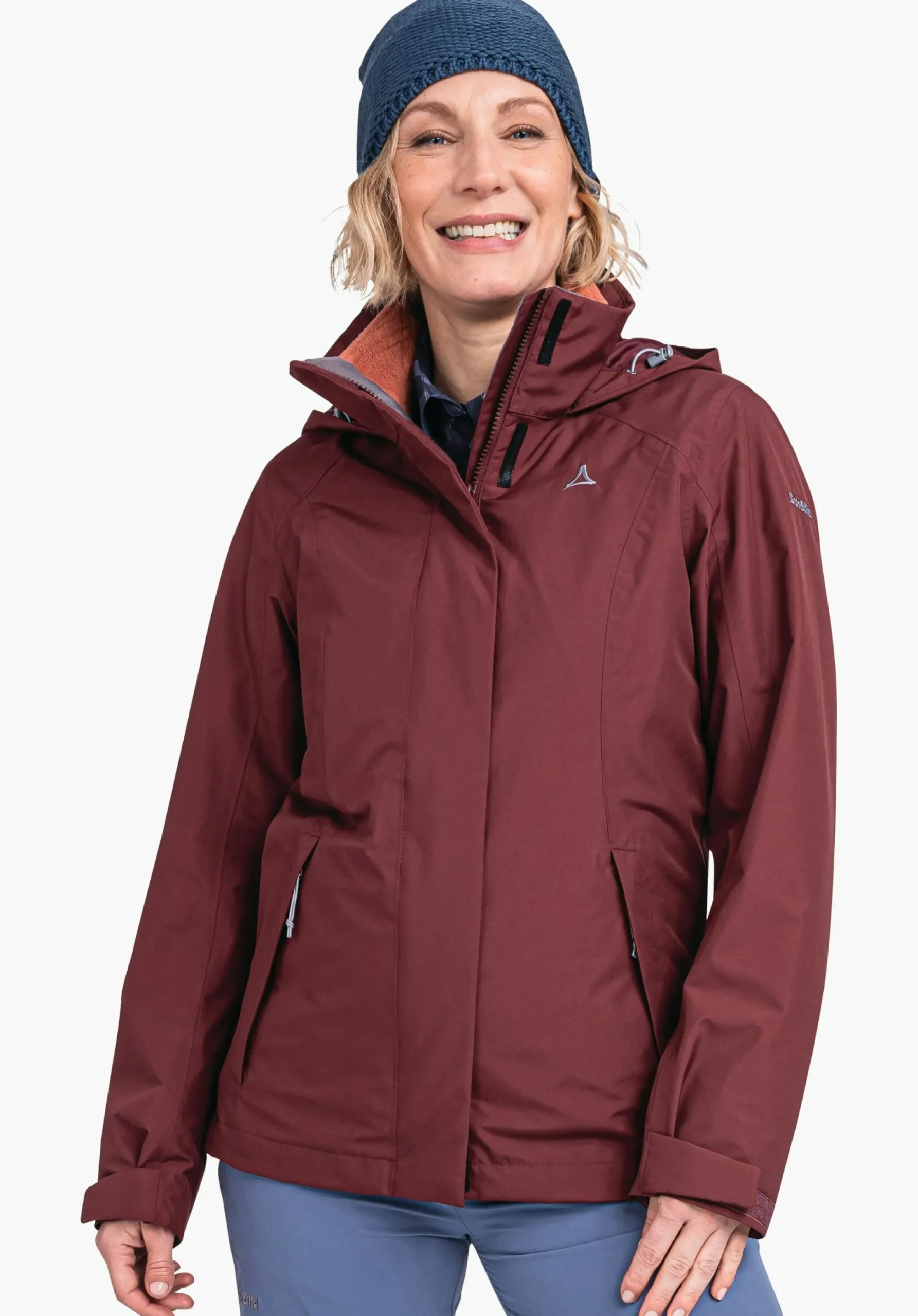 WOMEN SCHÖFFEL Trek & Hike|Double Jackets<3in1 hiking jacket with zip-out fleece red