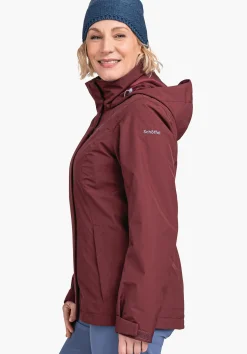 WOMEN SCHÖFFEL Trek & Hike|Double Jackets<3in1 hiking jacket with zip-out fleece red